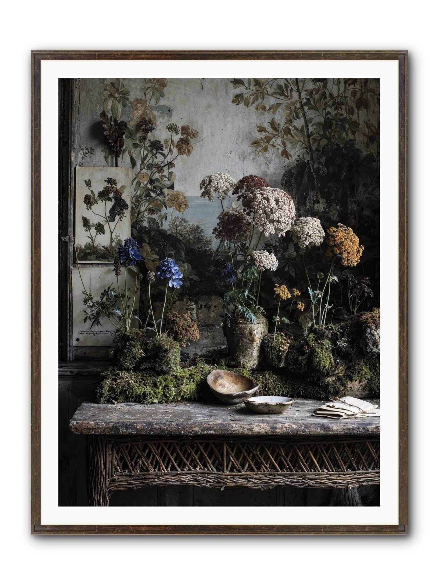 Moonlit Dreams Framed Print - Slimwoods Black/Gold 36x48