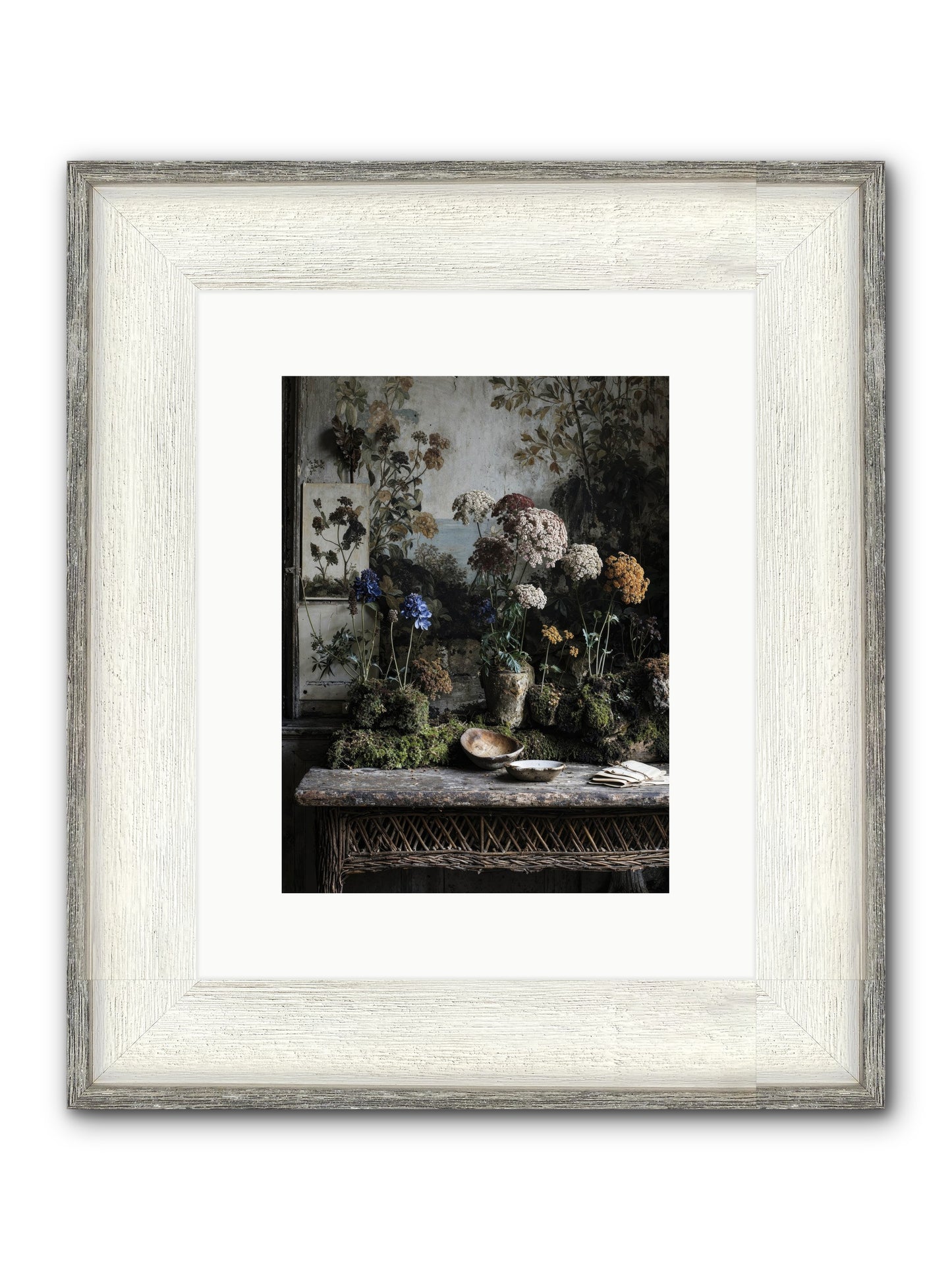 Moonlit Dreams Framed Print - Driftwood White 9x12