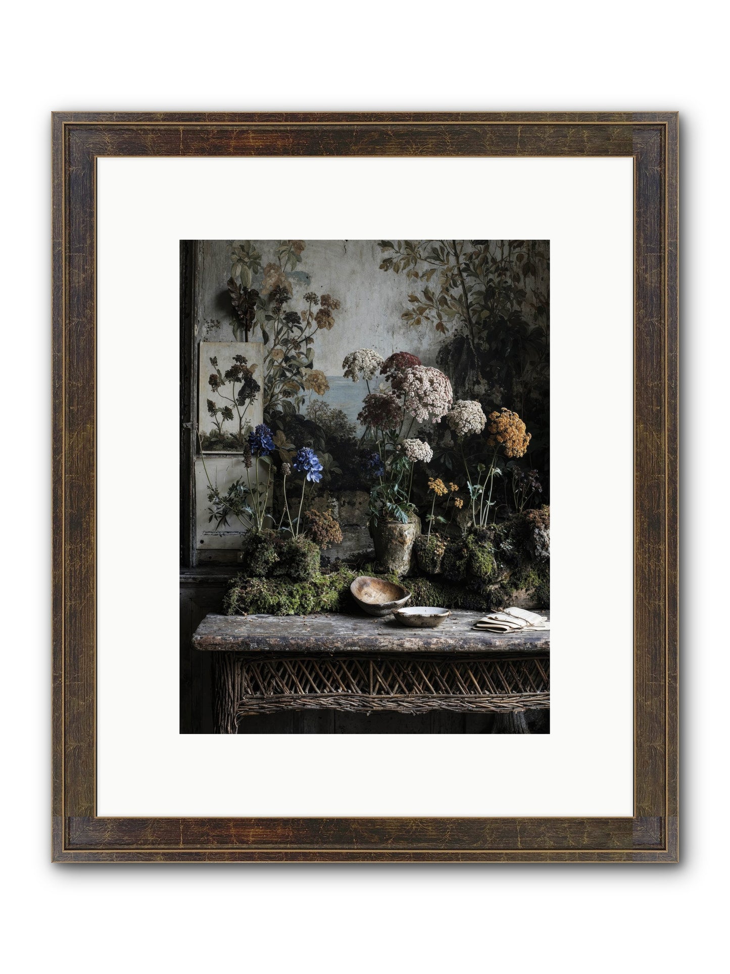 Moonlit Dreams Framed Print - Slimwoods Black/Gold 9x12