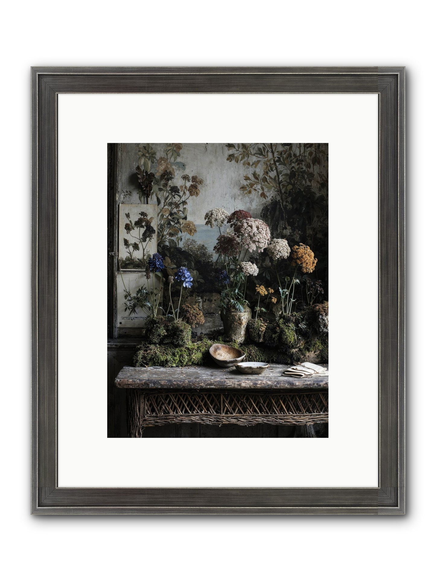 Moonlit Dreams Framed Print - Slimwoods Black/Silver 9x12