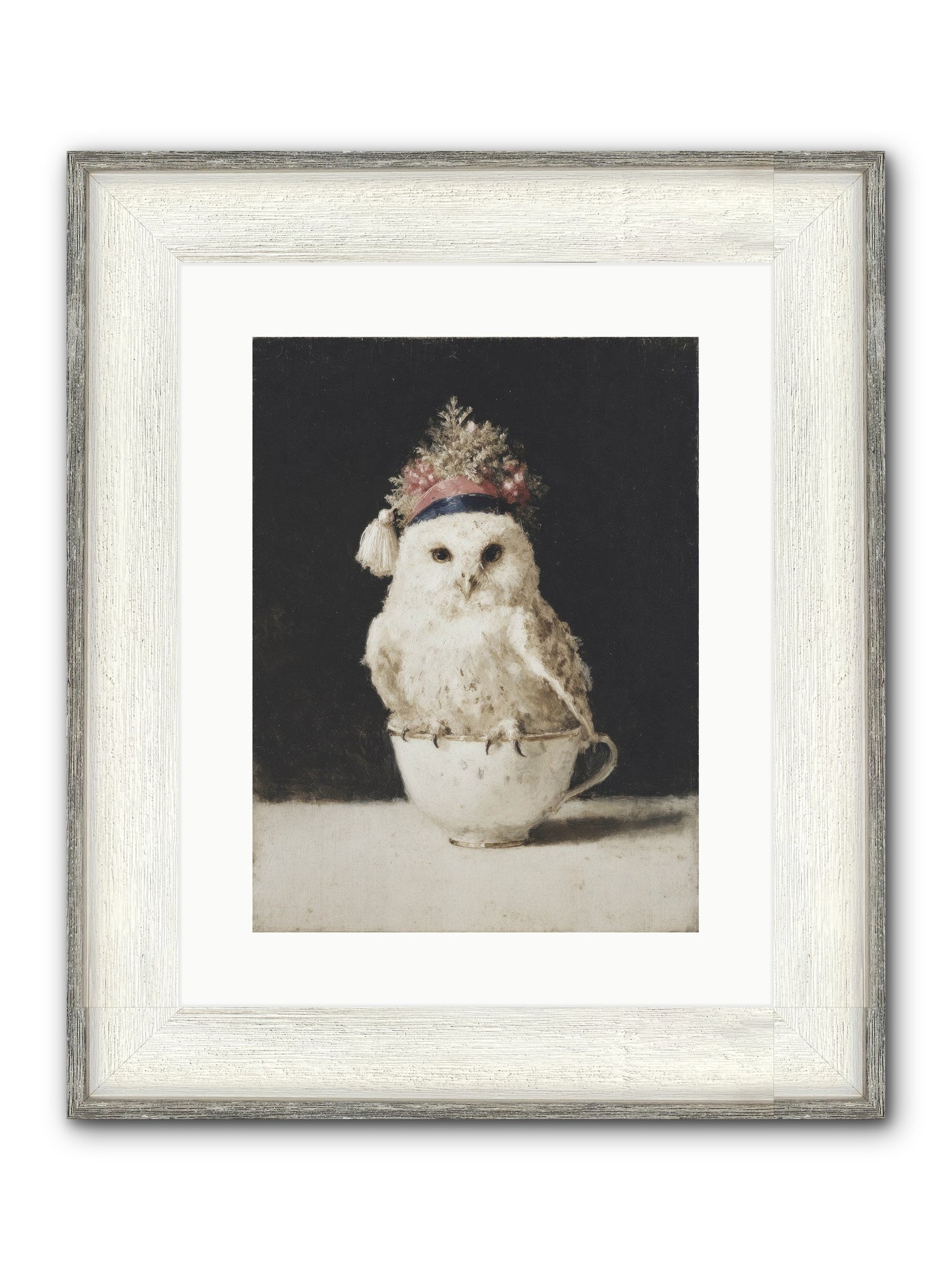 Moonlit & Merry Framed Print - Driftwood White 12x16