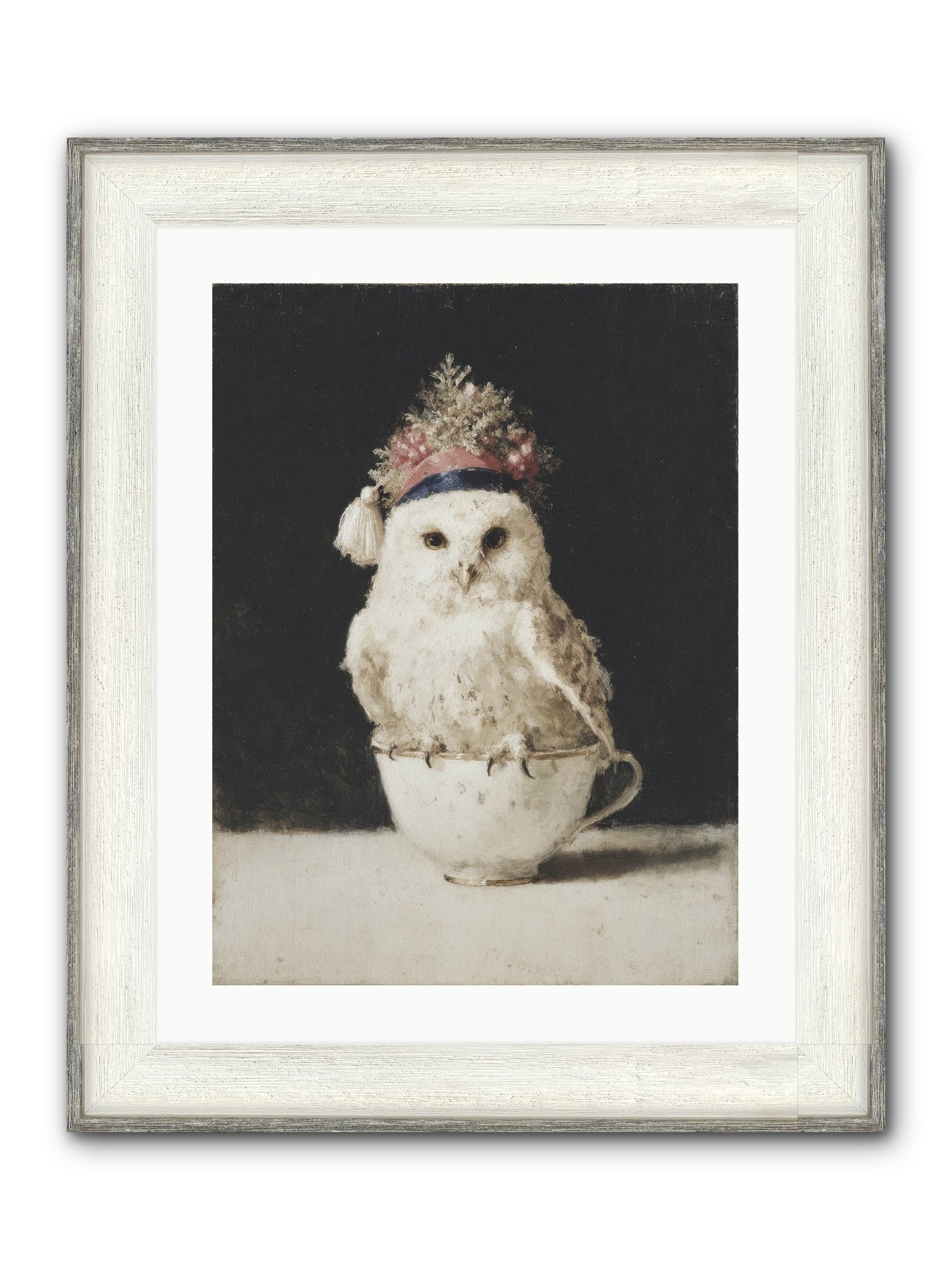 Moonlit & Merry Framed Print - Driftwood White 18x24