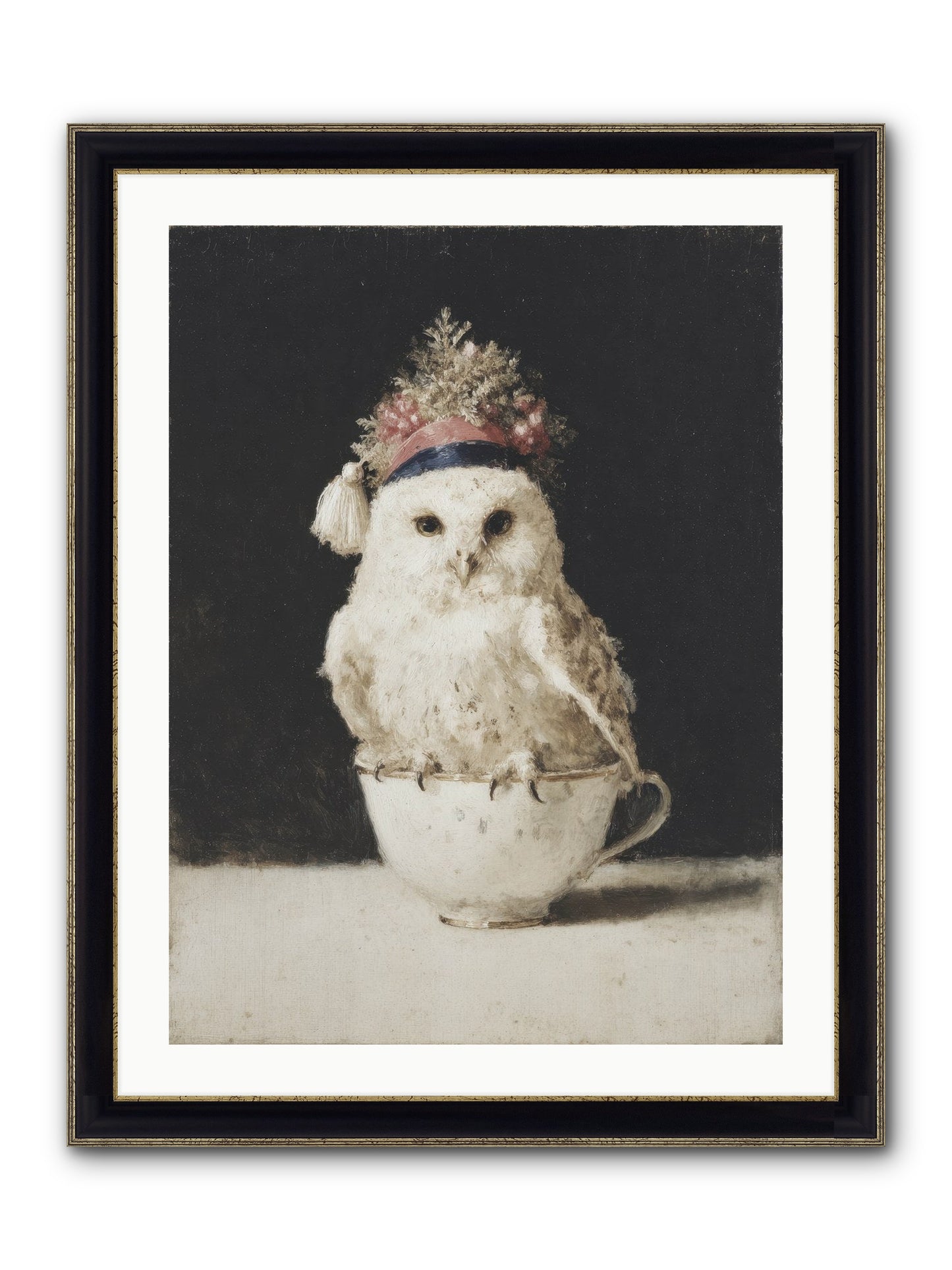 Moonlit & Merry Framed Print - Black & Gold 24x32