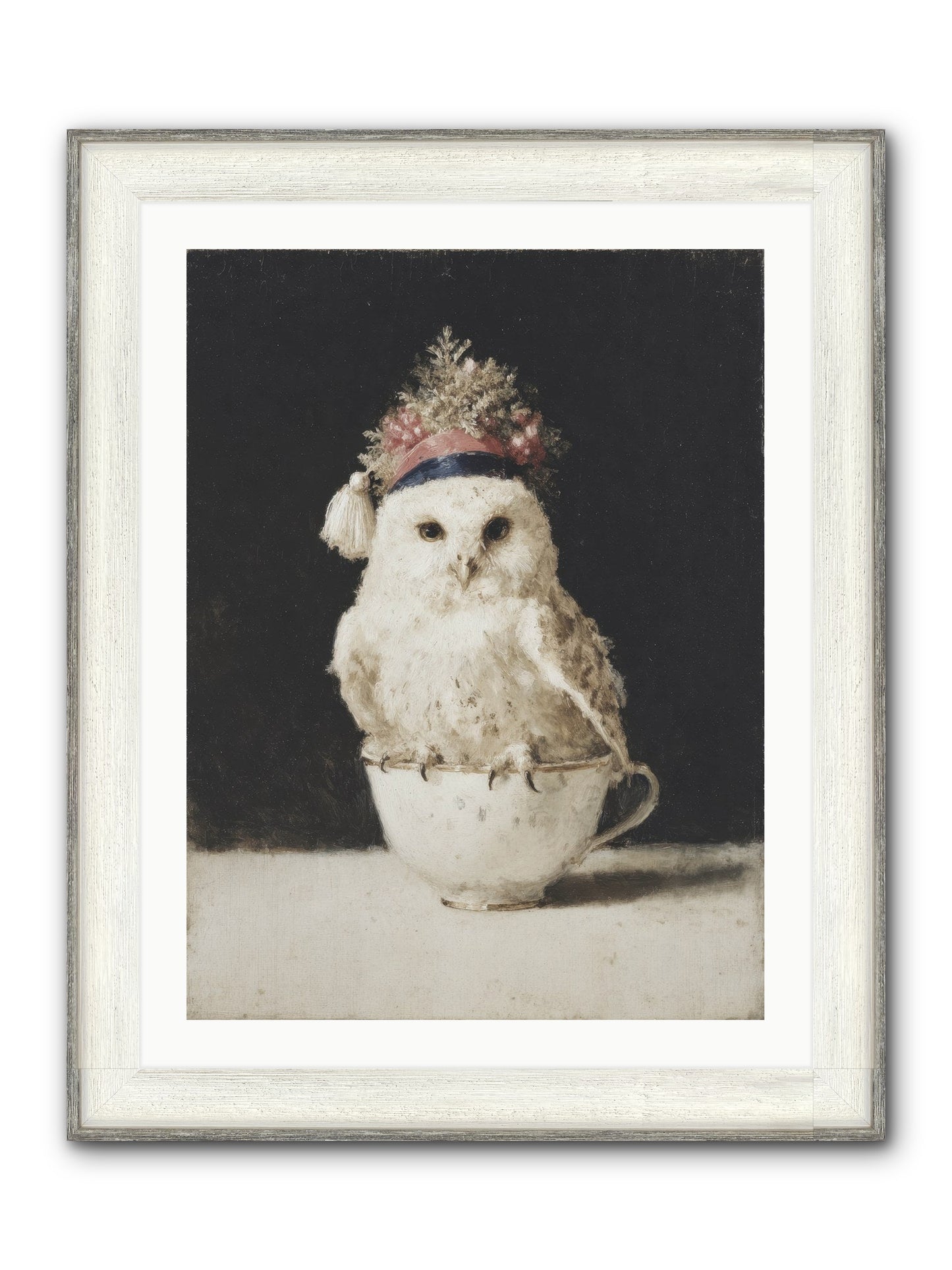 Moonlit & Merry Framed Print - Driftwood White 24x32