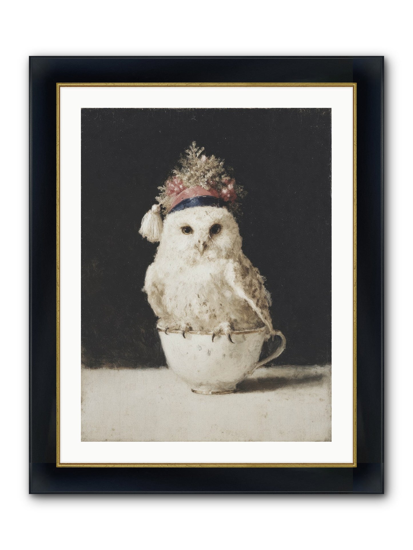 Moonlit & Merry Framed Print - Wide Black w/Gold 24x32