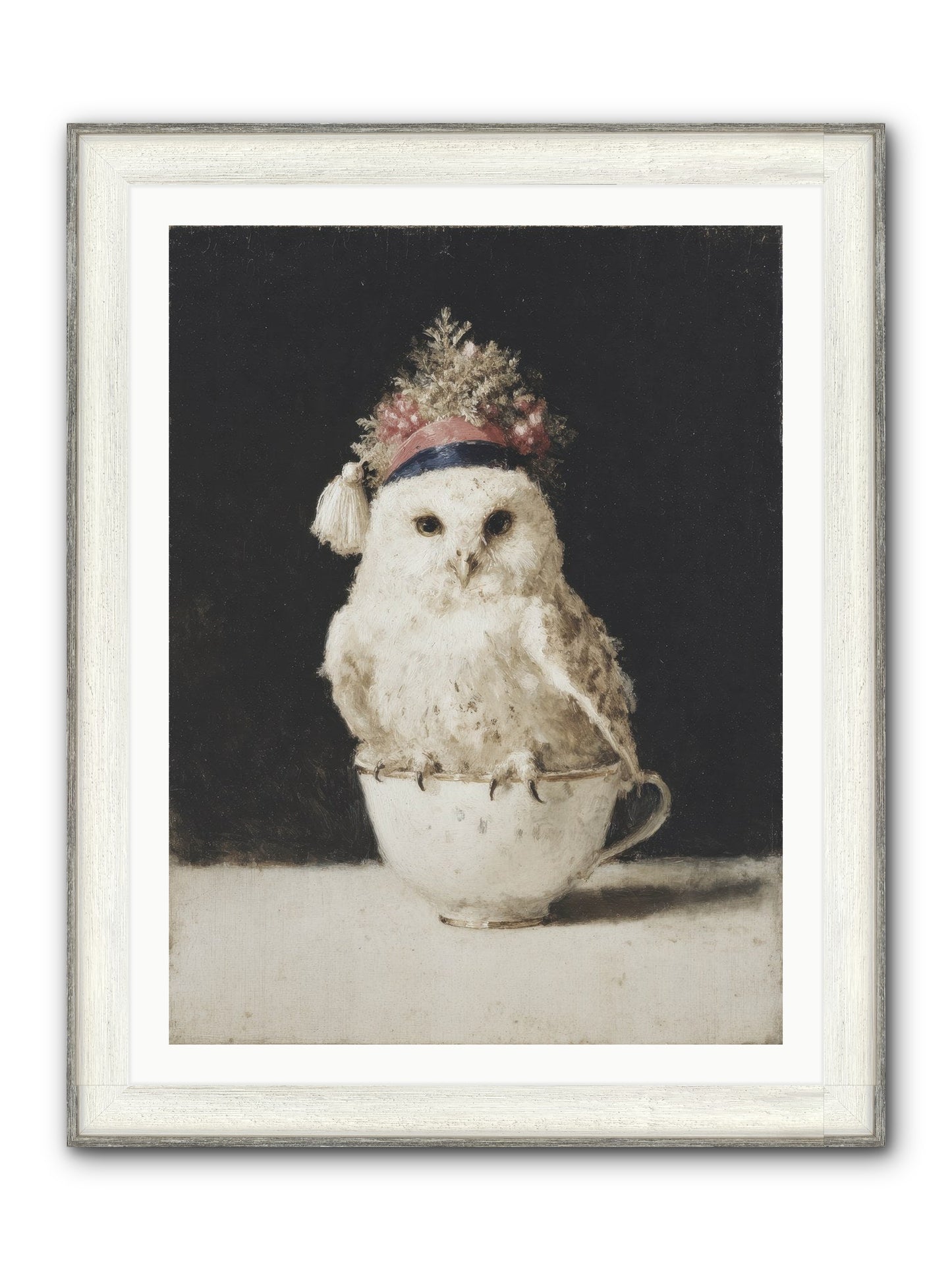 Moonlit & Merry Framed Print - Driftwood White 30x40