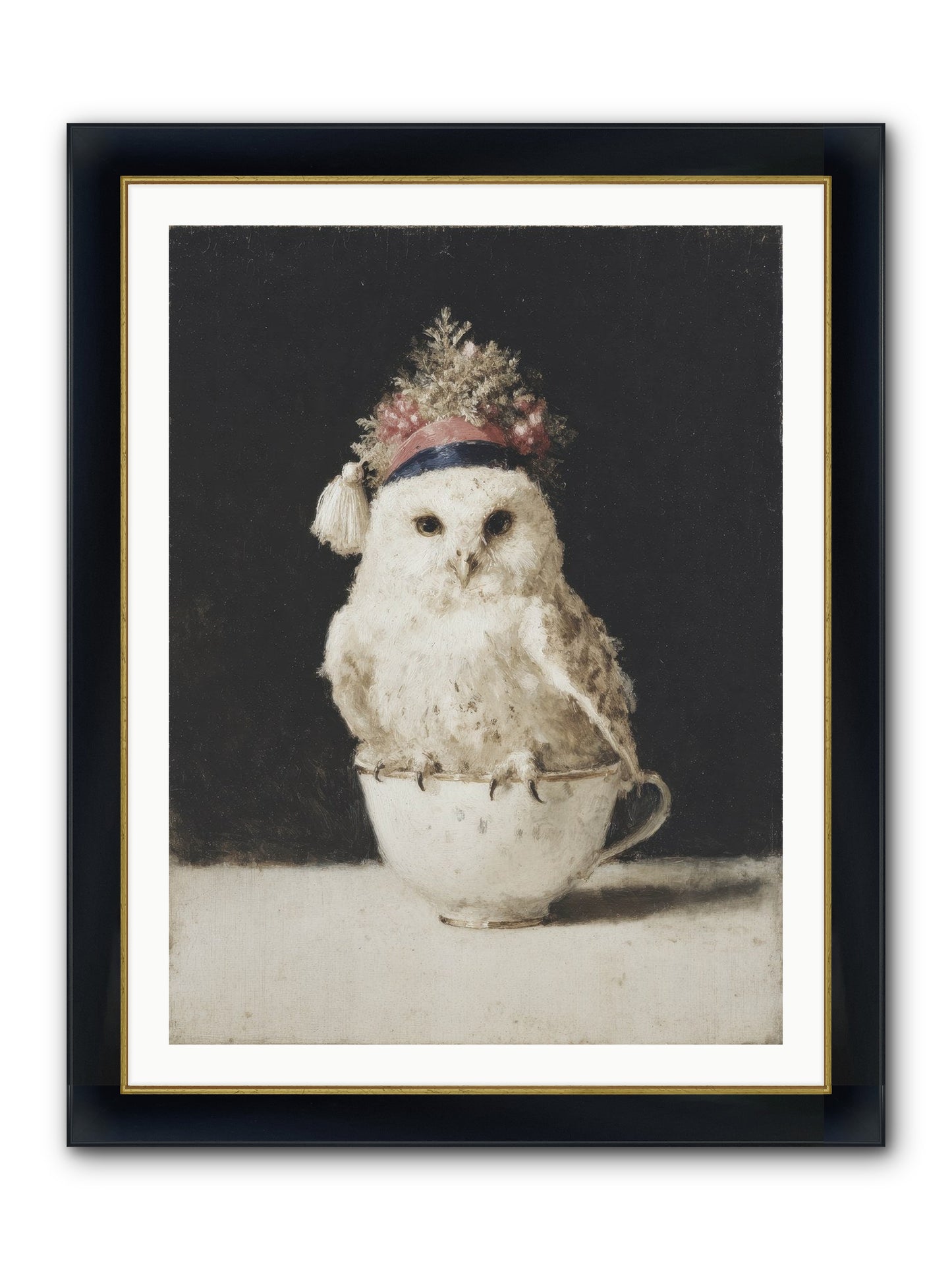 Moonlit & Merry Framed Print - Wide Black w/Gold 30x40