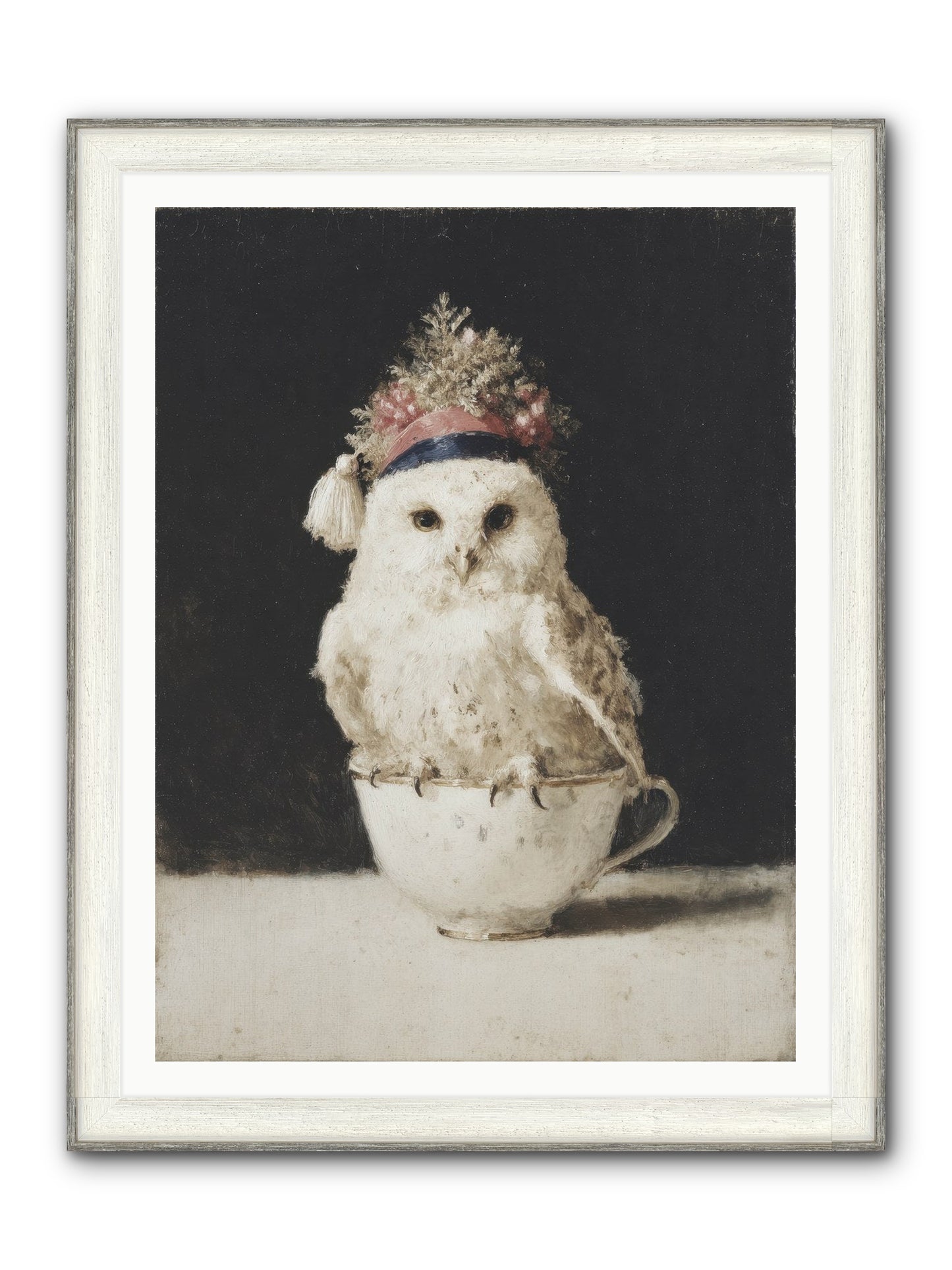 Moonlit & Merry Framed Print - Driftwood White 36x48