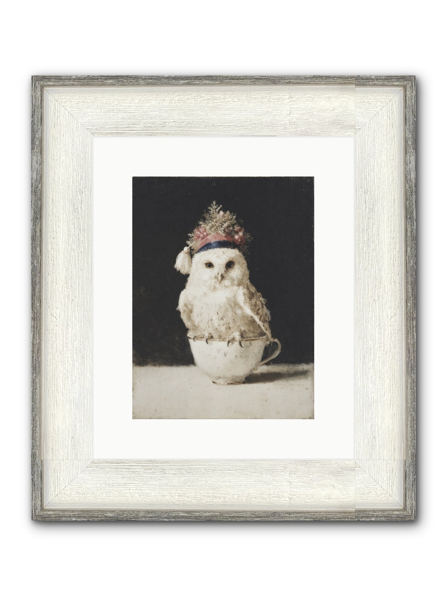 Moonlit & Merry Framed Print - Driftwood White 9x12