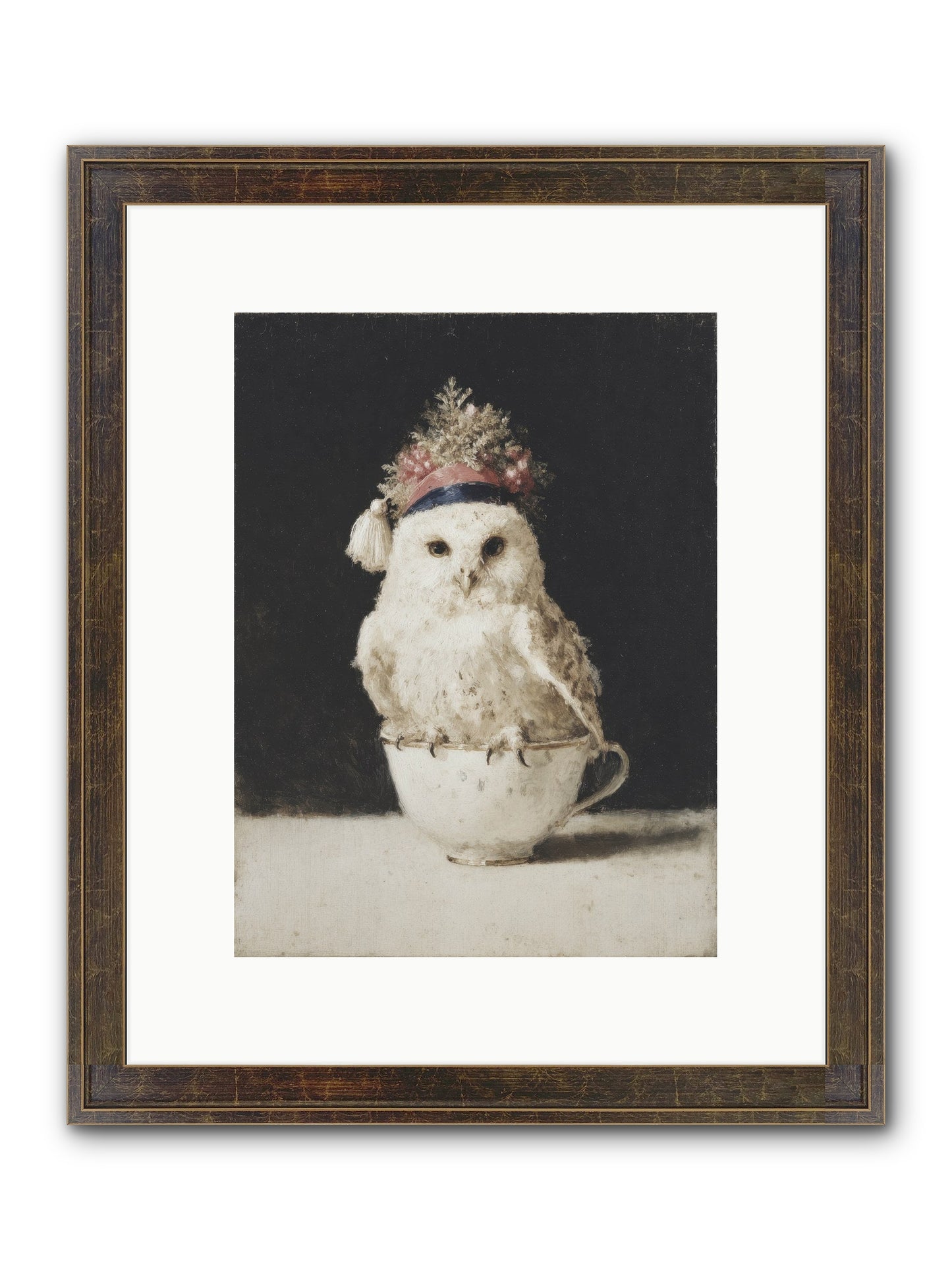 Moonlit & Merry Framed Print - Slimwoods Black/Gold 9x12