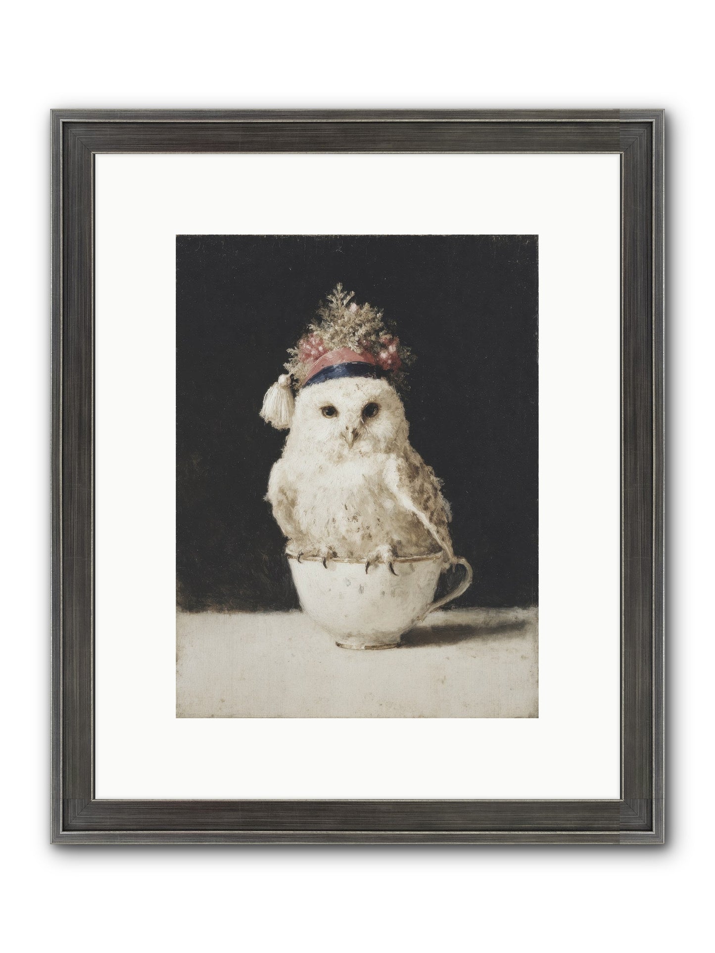 Moonlit & Merry Framed Print - Slimwoods Black/Silver 9x12