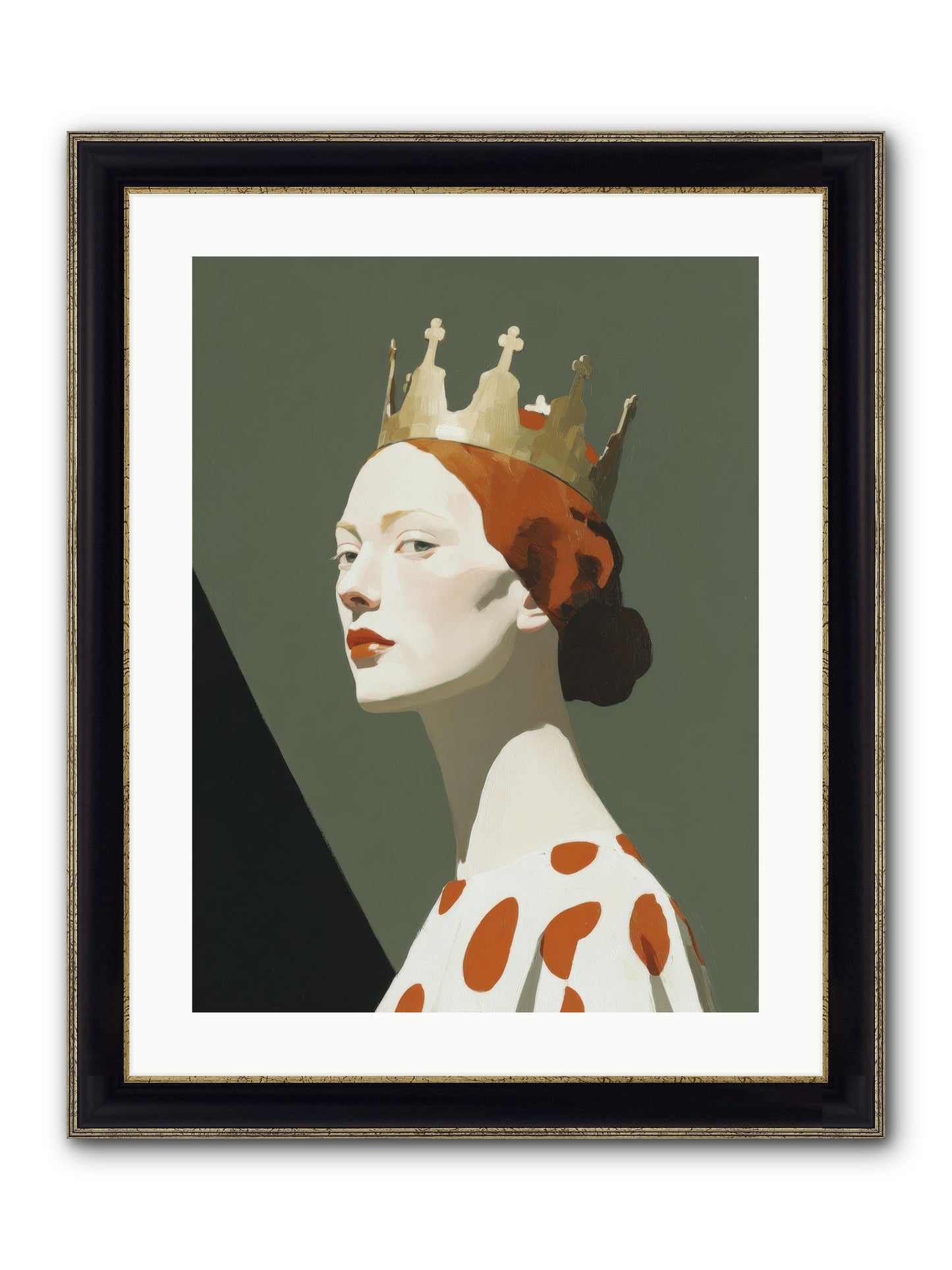 Moonlit Passage Framed Print - Black & Gold 18x24
