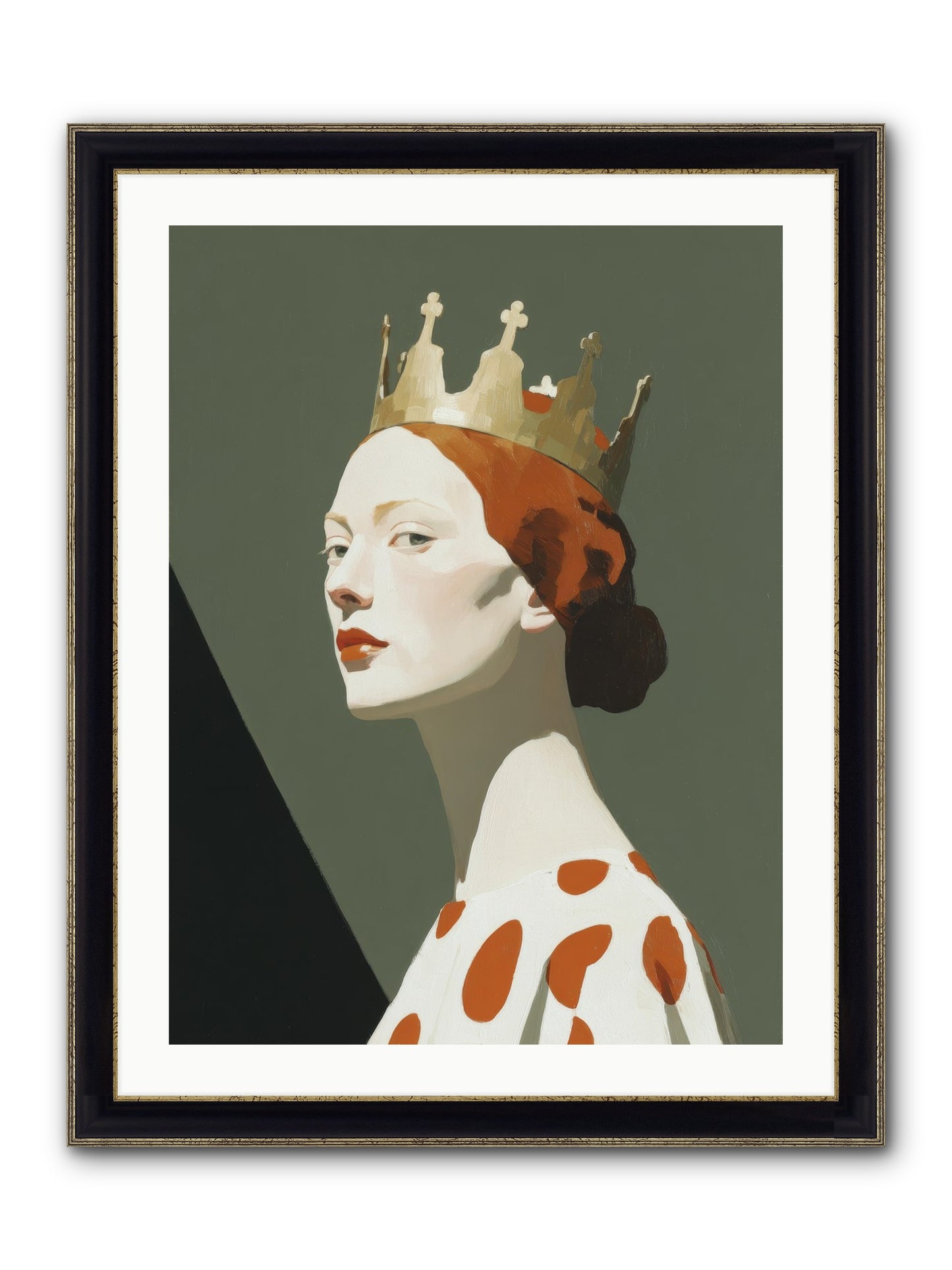 Moonlit Passage Framed Print - Black & Gold 24x32