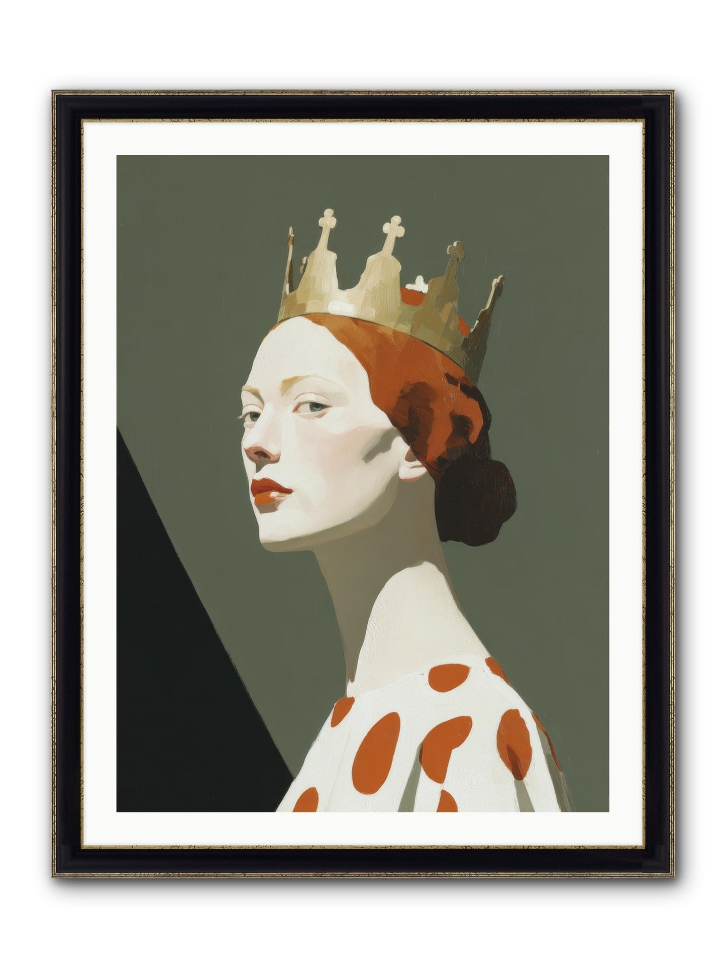 Moonlit Passage Framed Print - Black & Gold 30x40
