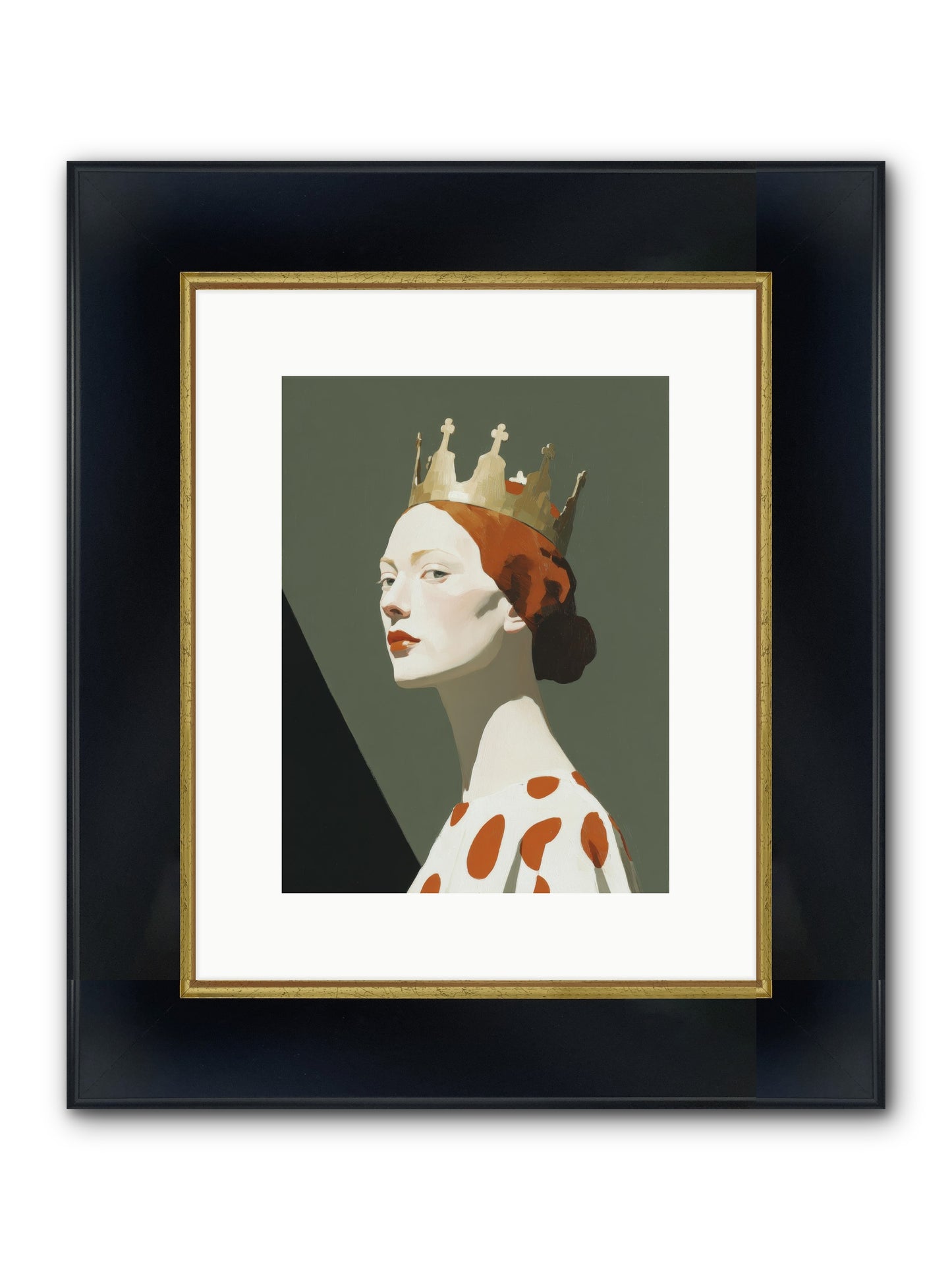 Moonlit Passage Framed Print - Wide Black w/Gold 9x12