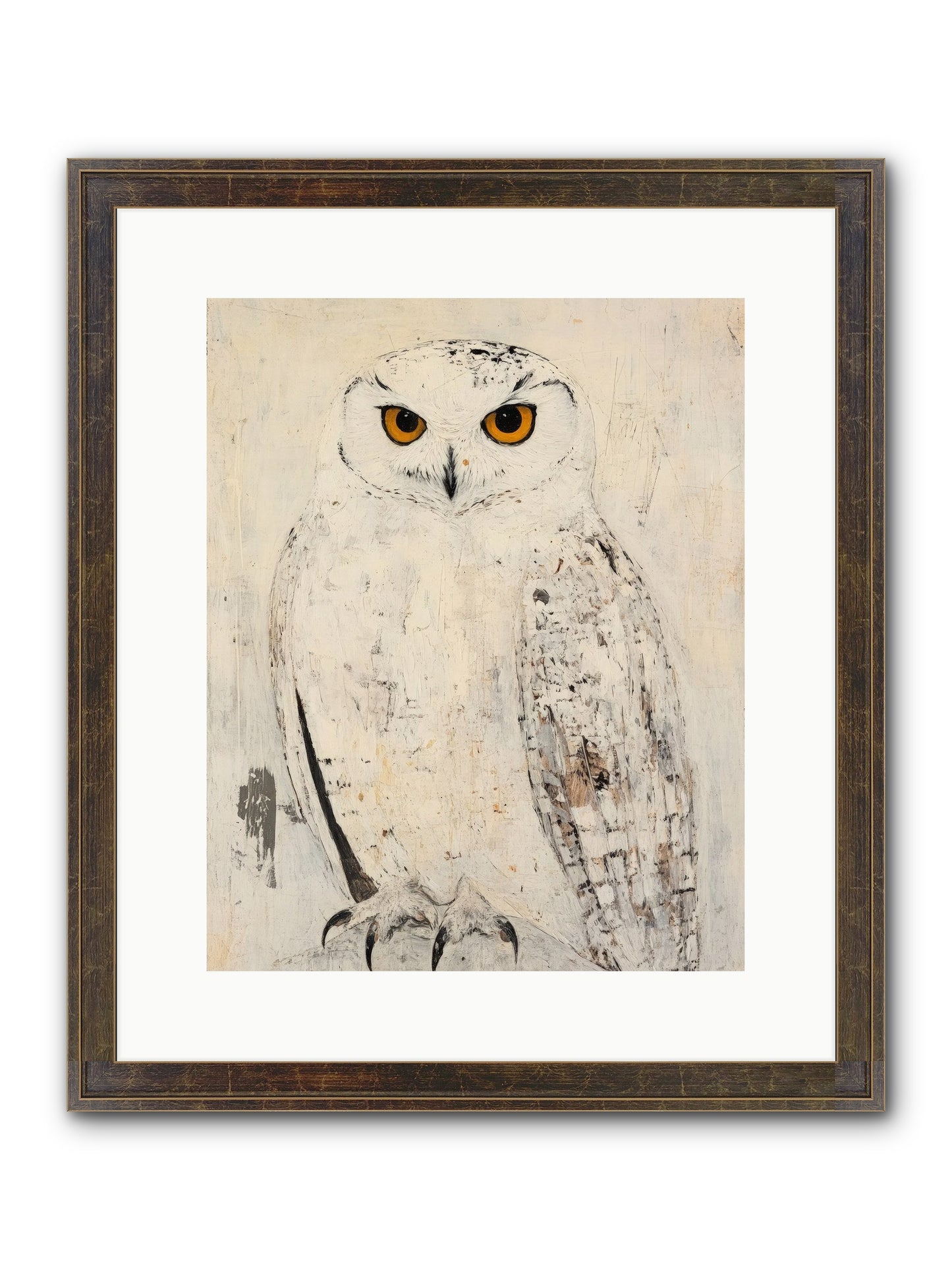 Moonlit Scout Framed Print - Slimwoods Black/Gold 12x15