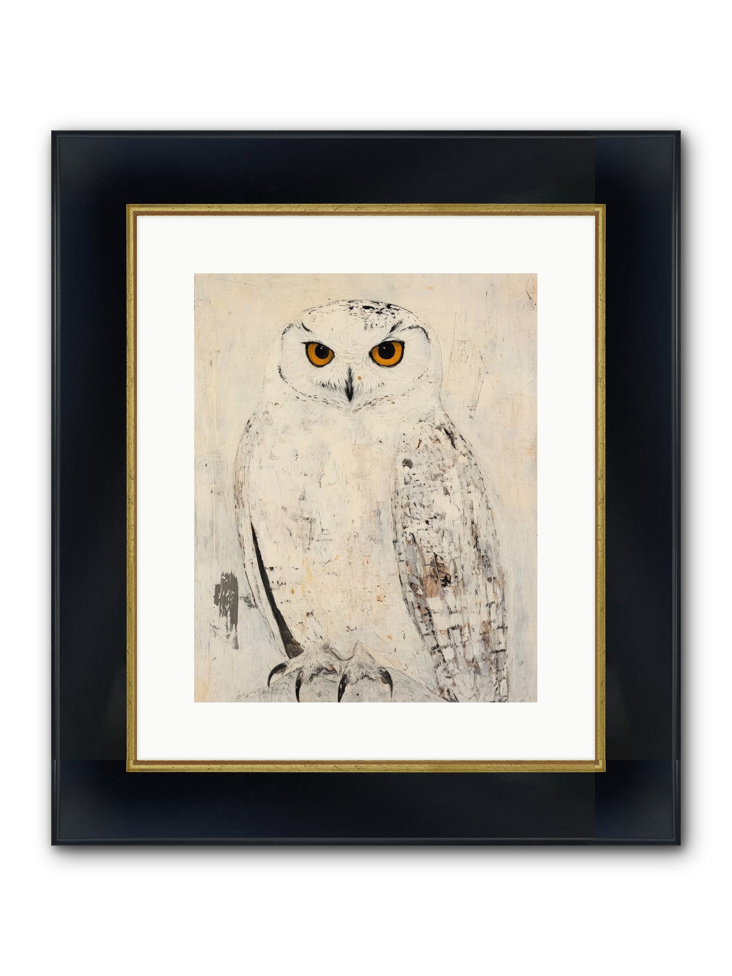 Moonlit Scout Framed Print - Wide Black w/Gold 12x15