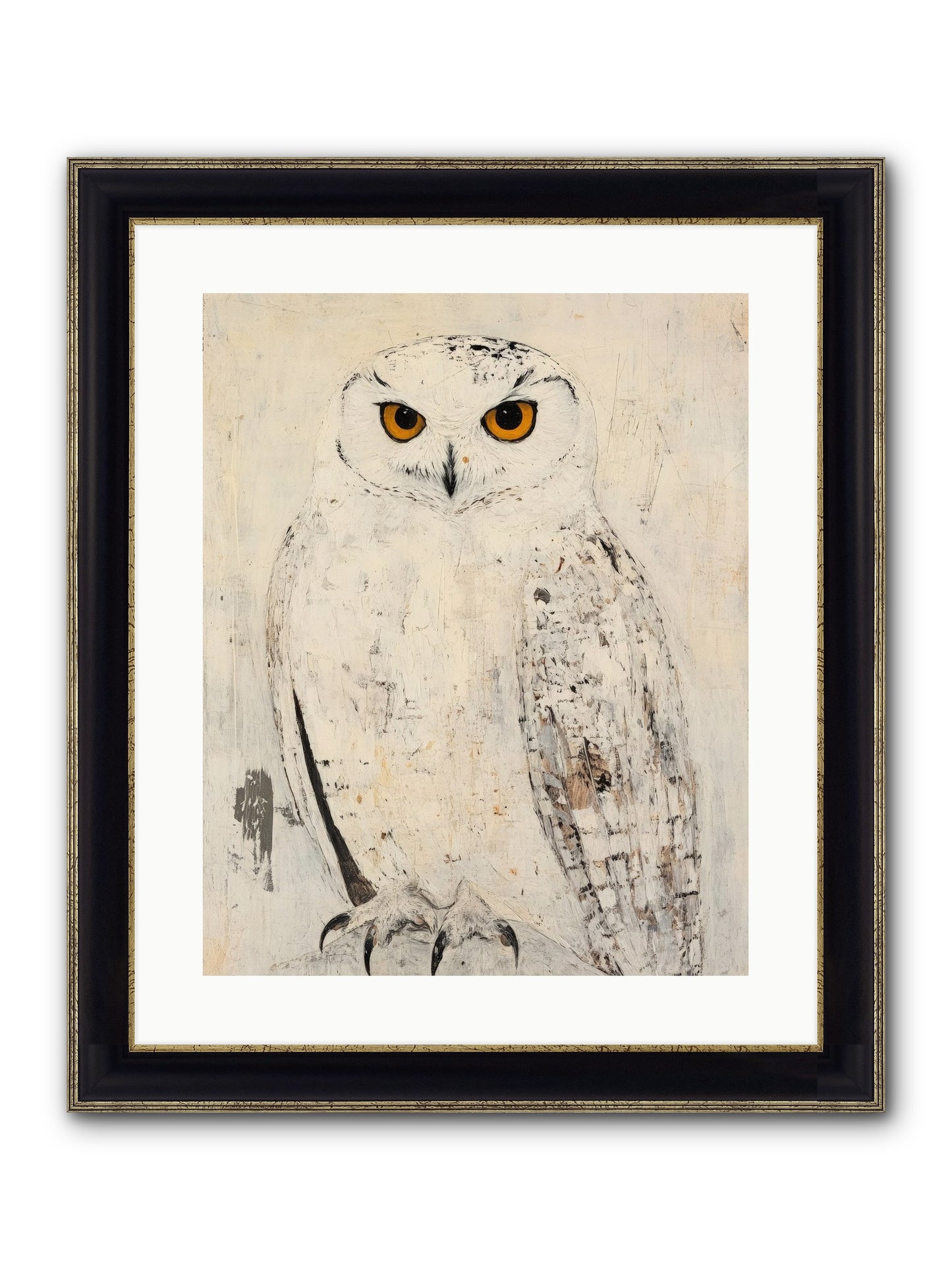Moonlit Scout Framed Print - Black & Gold 16x20