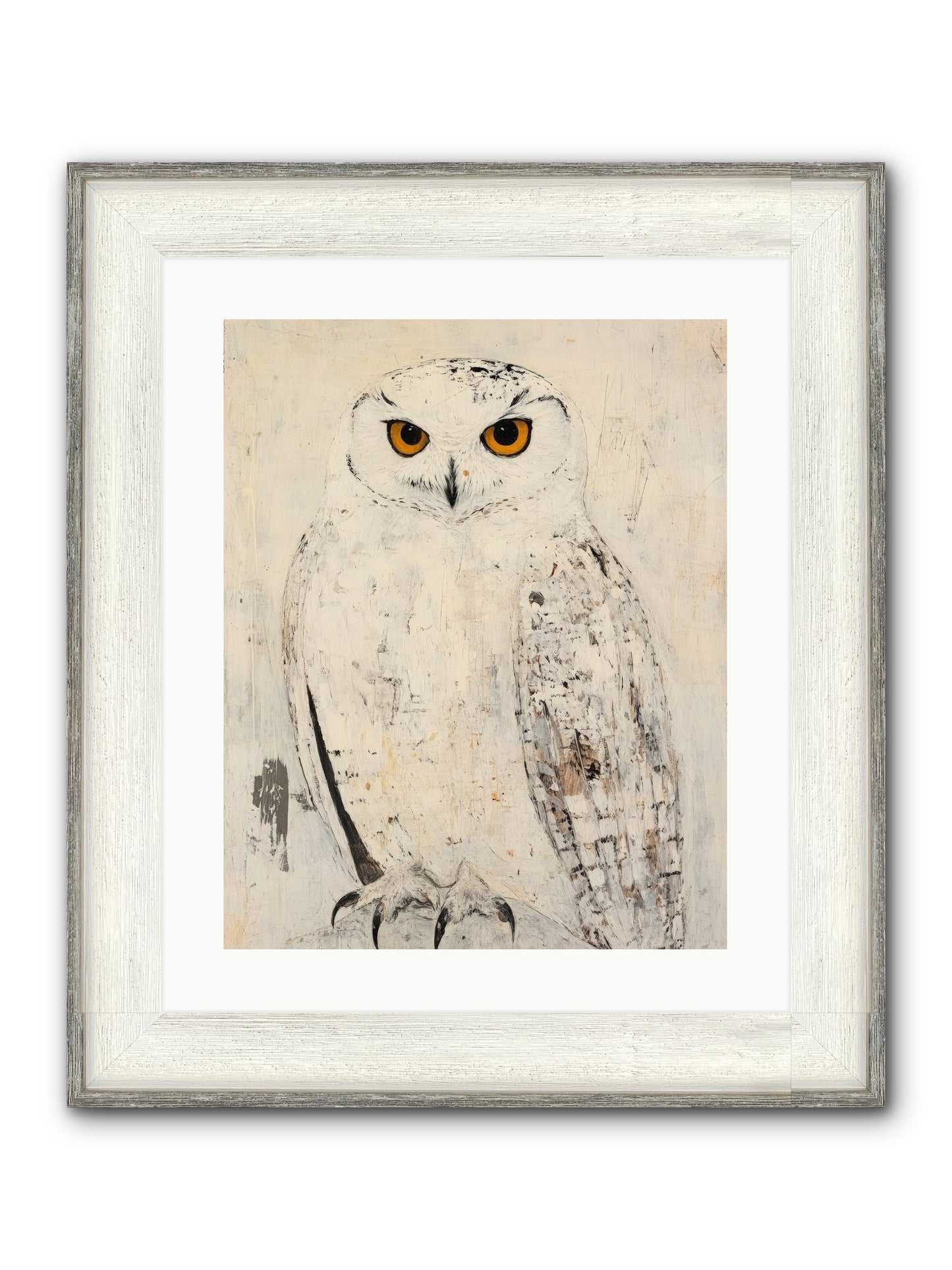 Moonlit Scout Framed Print - Driftwood White 16x20