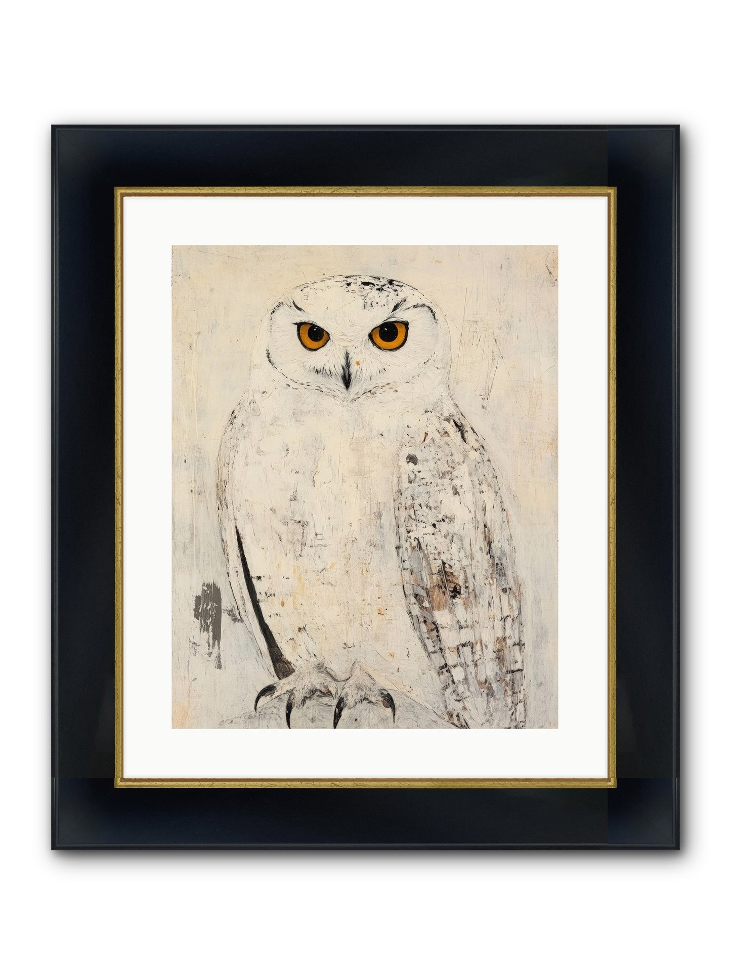 Moonlit Scout Framed Print - Wide Black w/Gold 16x20