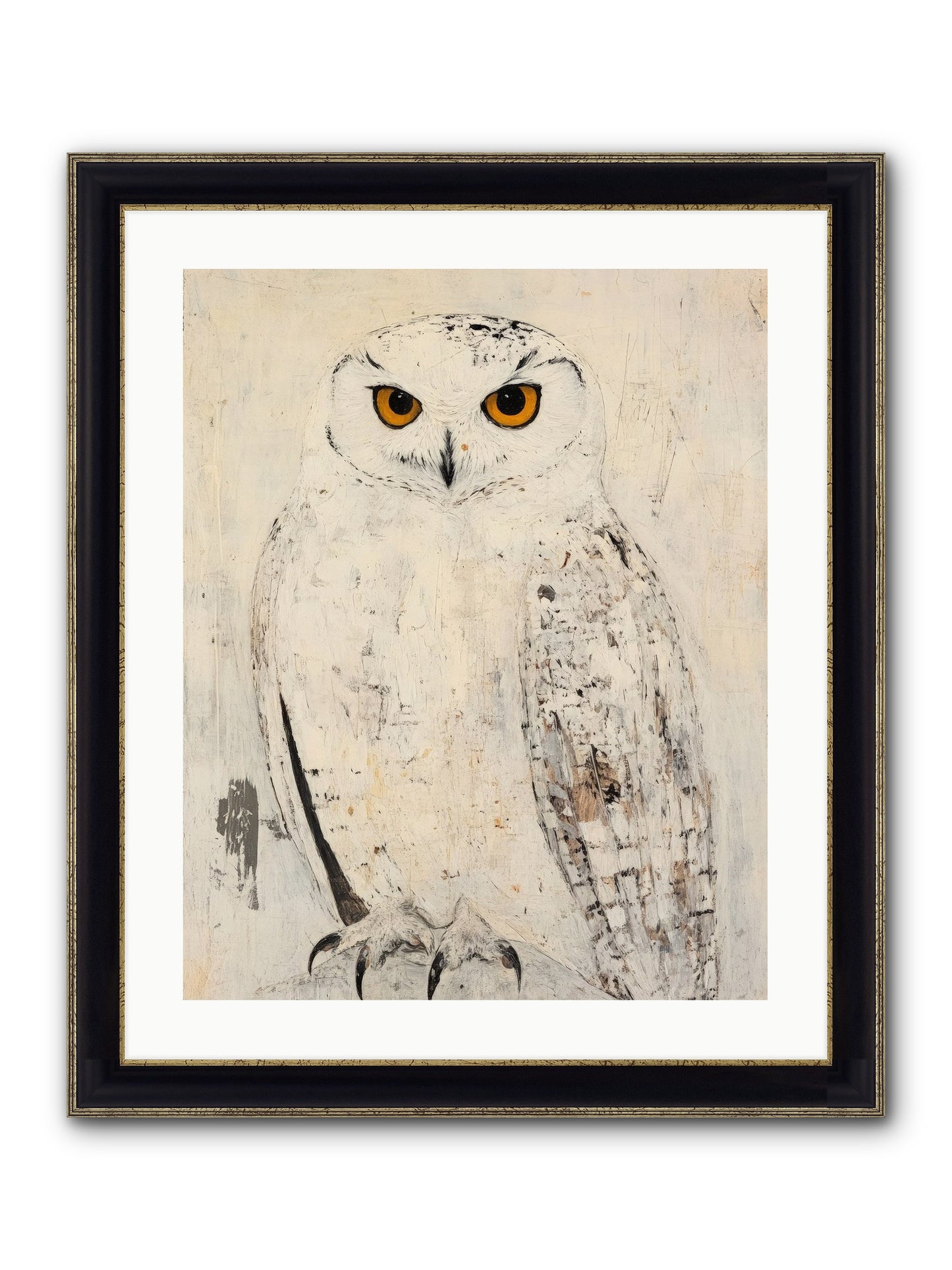 Moonlit Scout Framed Print - Black & Gold 20x25