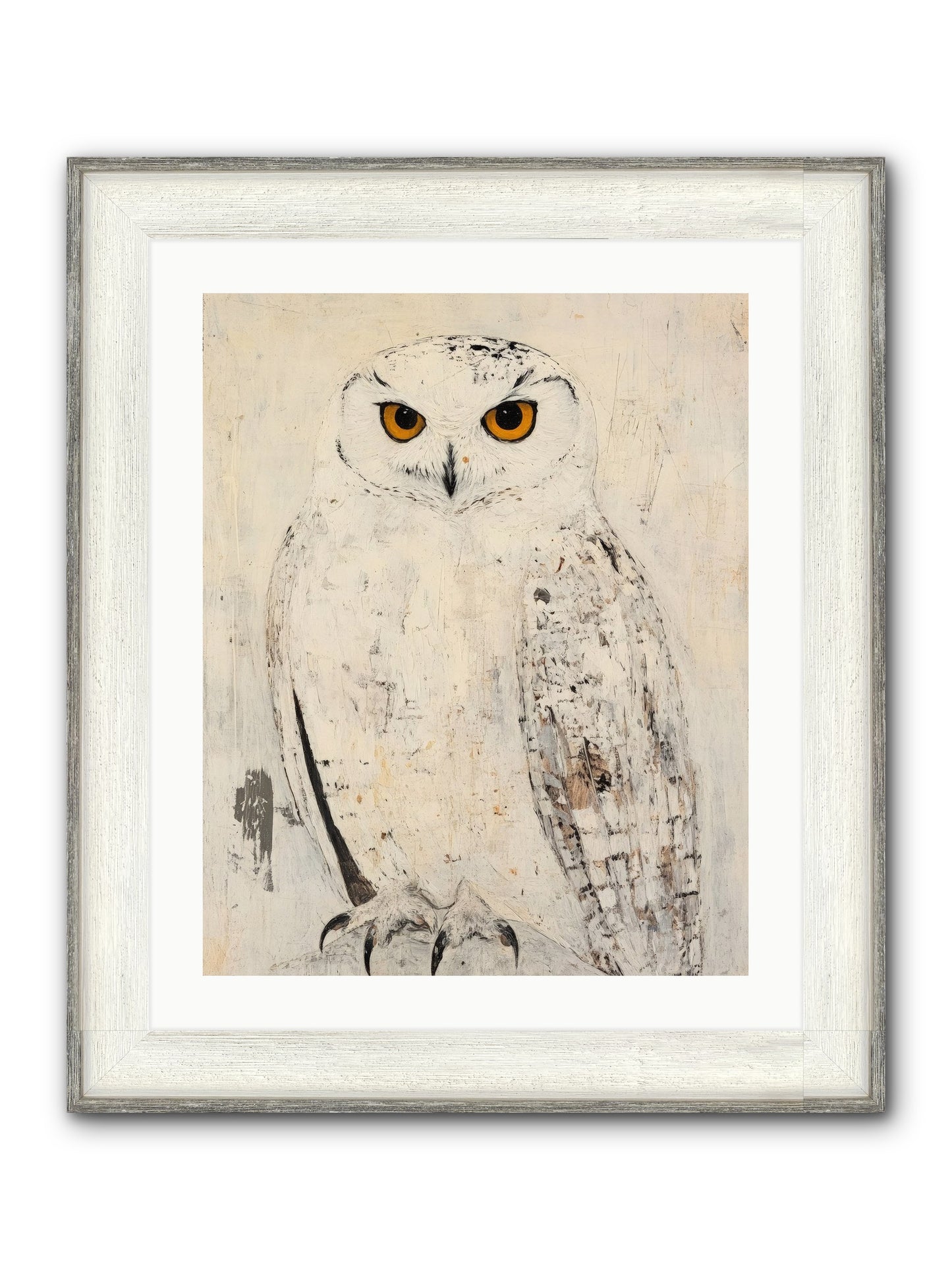 Moonlit Scout Framed Print - Driftwood White 20x25