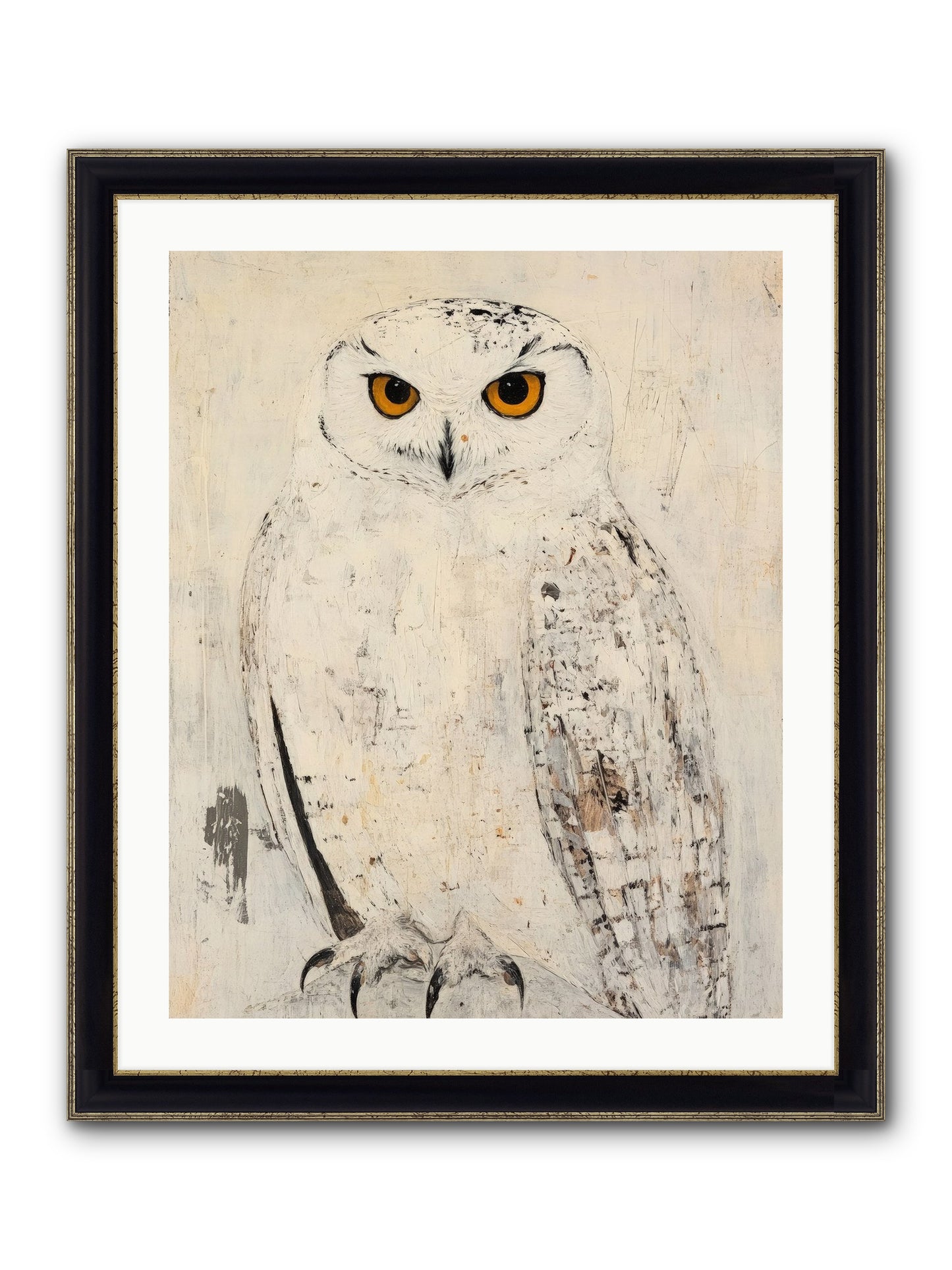 Moonlit Scout Framed Print - Black & Gold 24x30