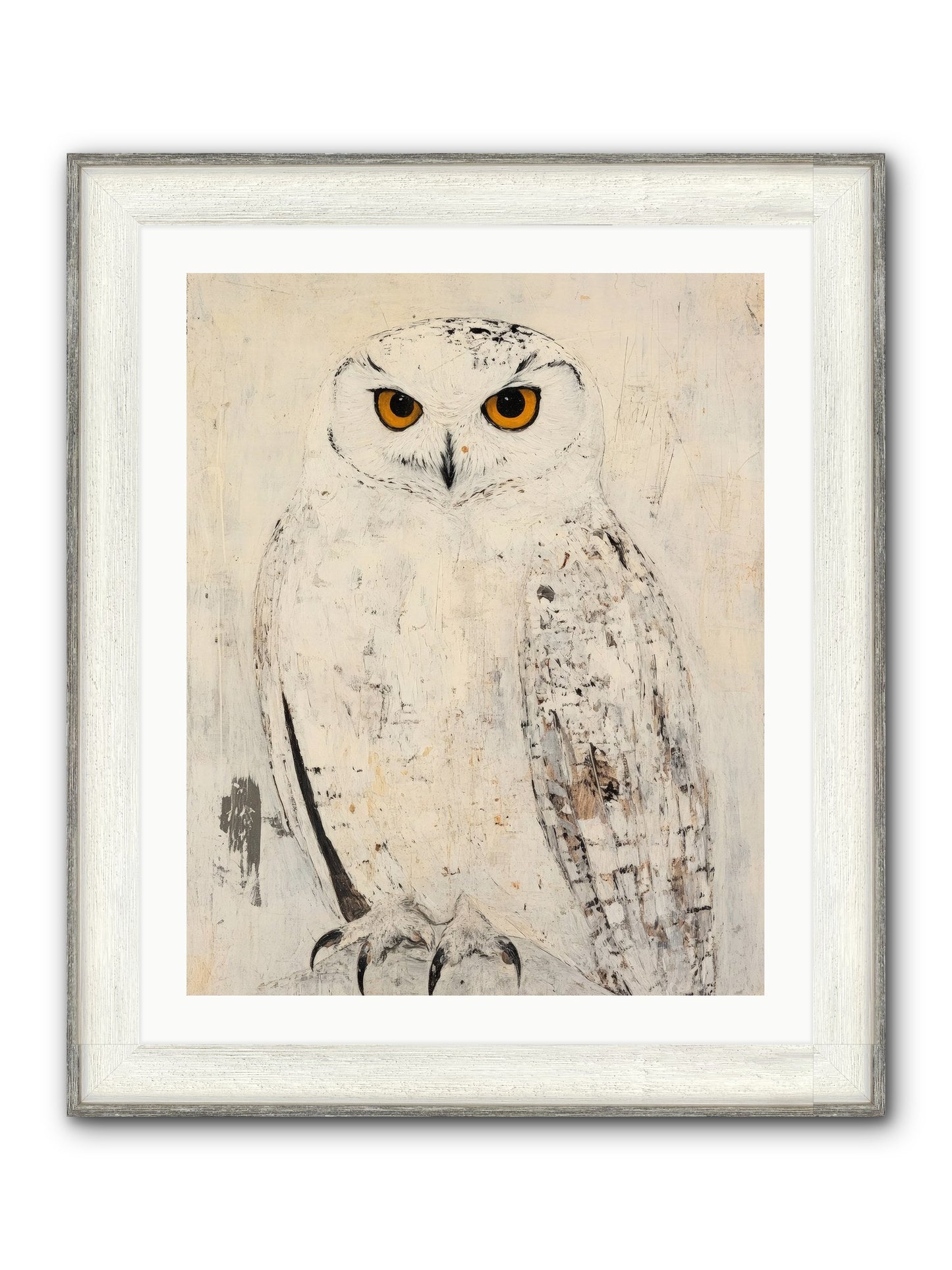 Moonlit Scout Framed Print - Driftwood White 24x30