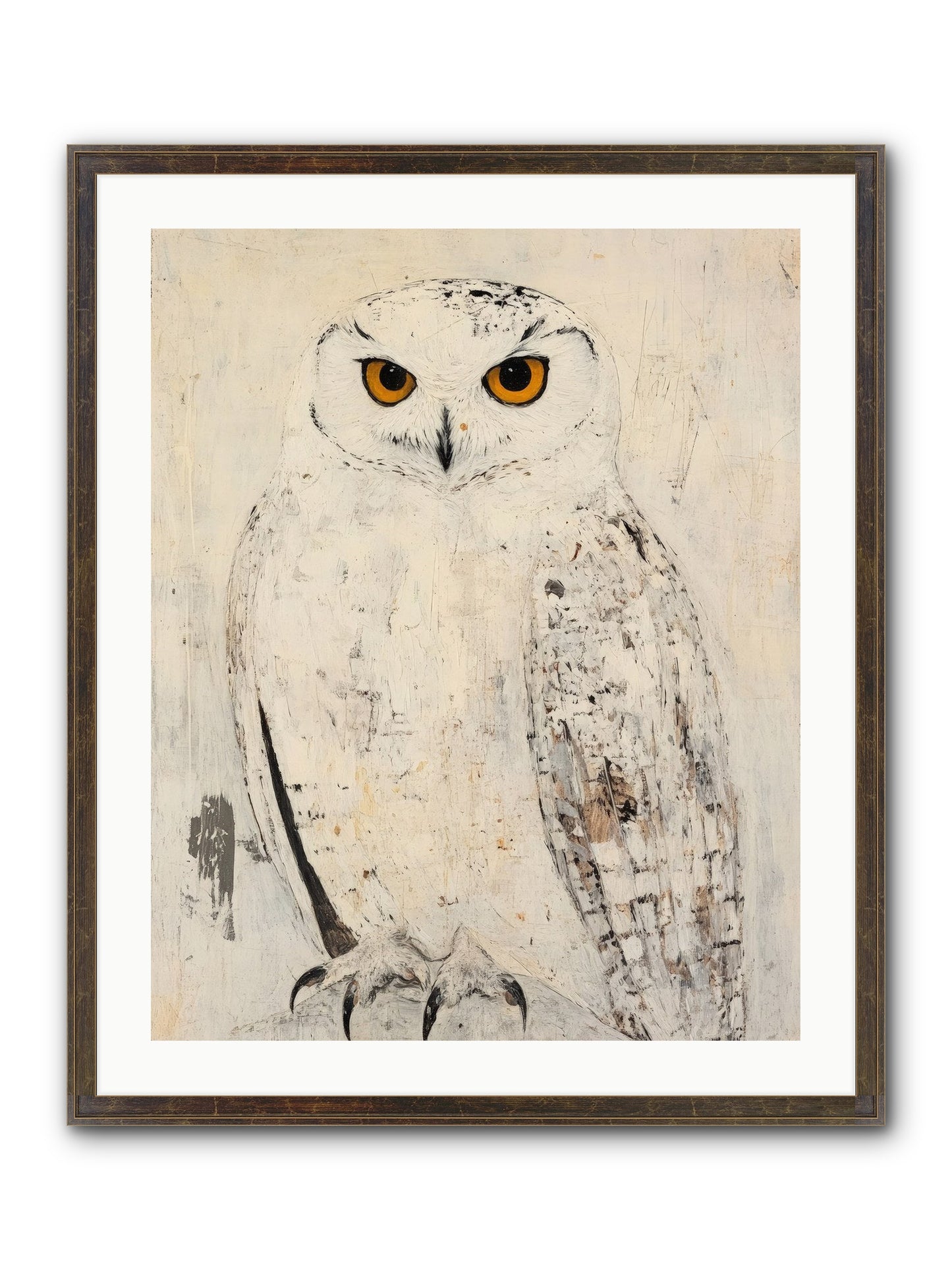 Moonlit Scout Framed Print - Slimwoods Black/Gold 24x30