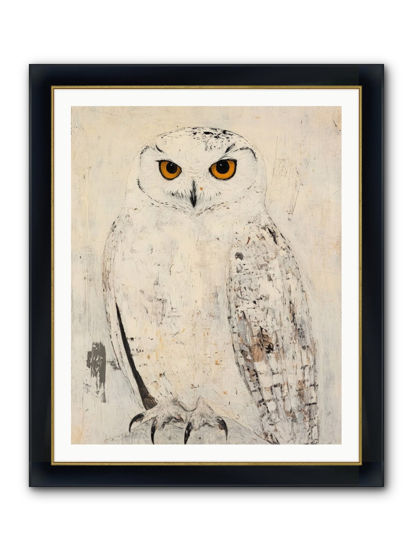 Moonlit Scout Framed Print - Wide Black w/Gold 32x40