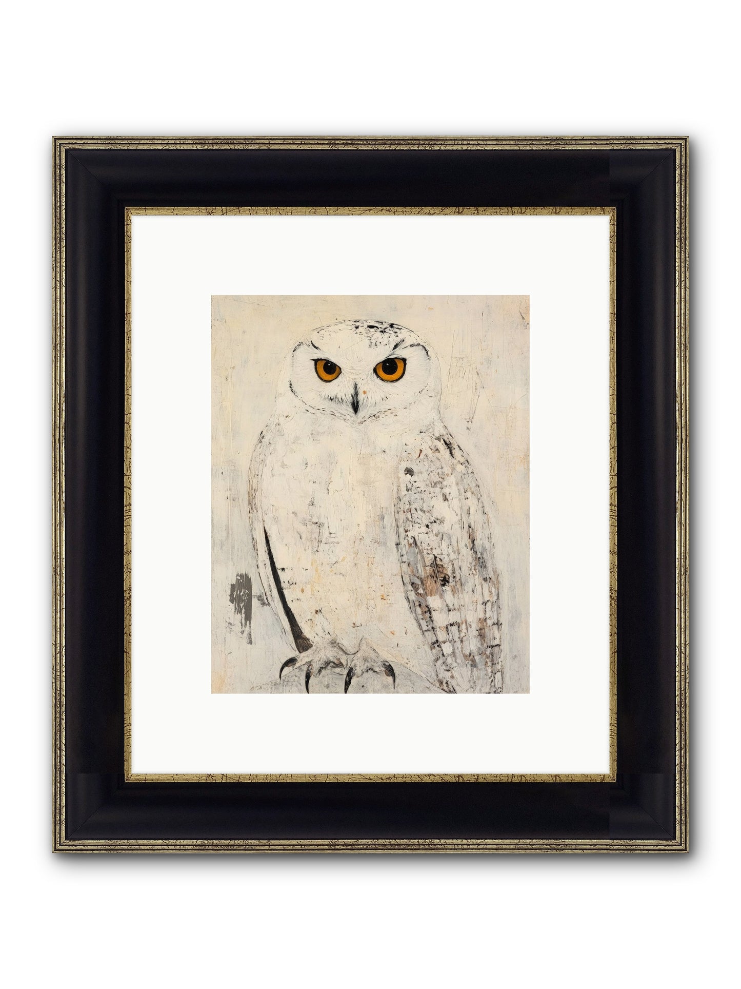 Moonlit Scout Framed Print - Black & Gold 8x10