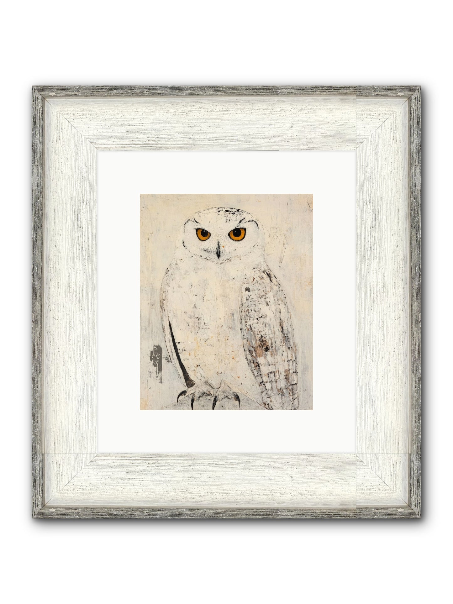 Moonlit Scout Framed Print - Driftwood White 8x10
