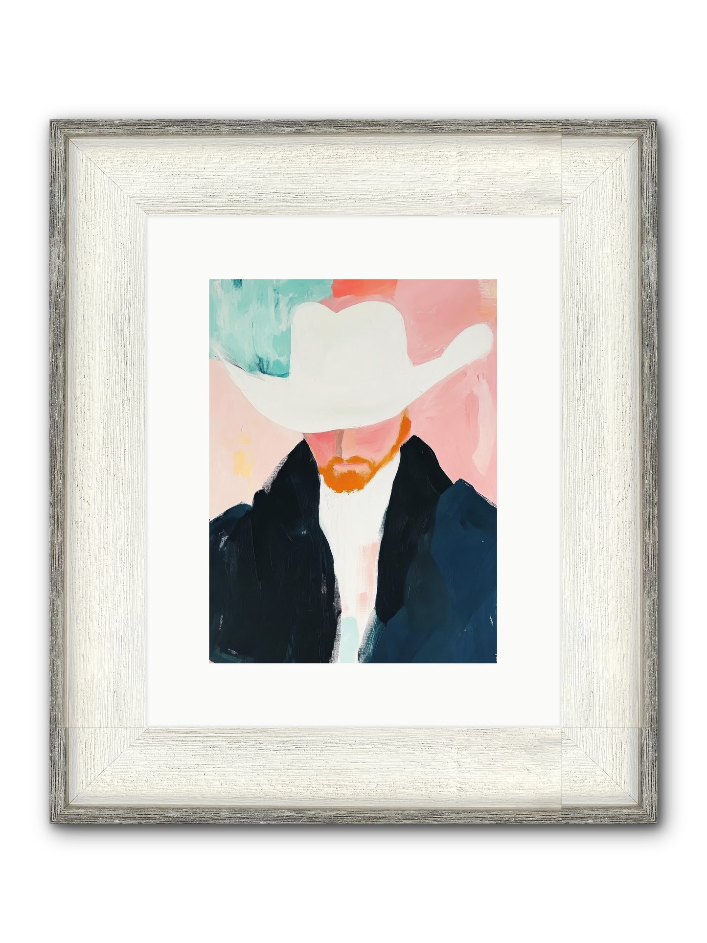 Moonlit Trail Framed Print - Driftwood White 9x12
