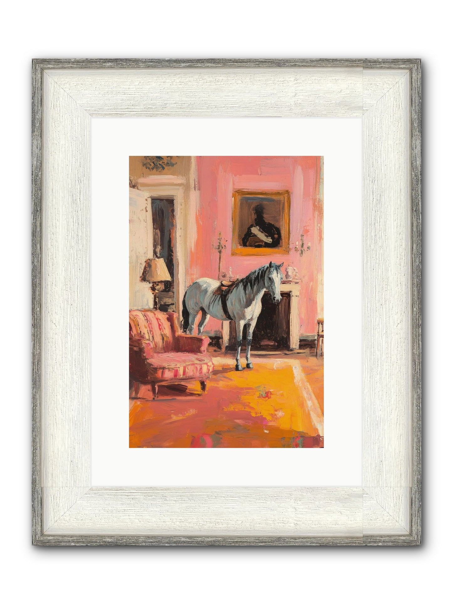 Moonstone Salon Framed Print - Driftwood White 10x15