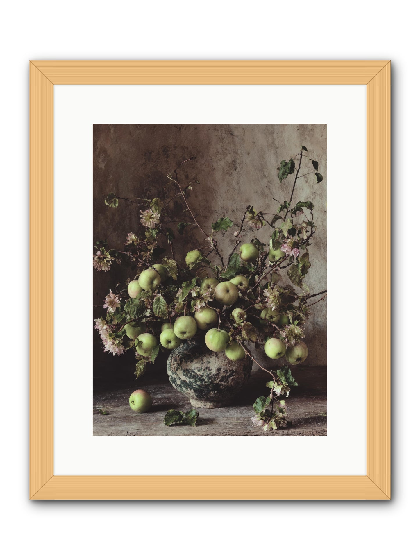 morning Side -- Framed Print - Natural 12x16