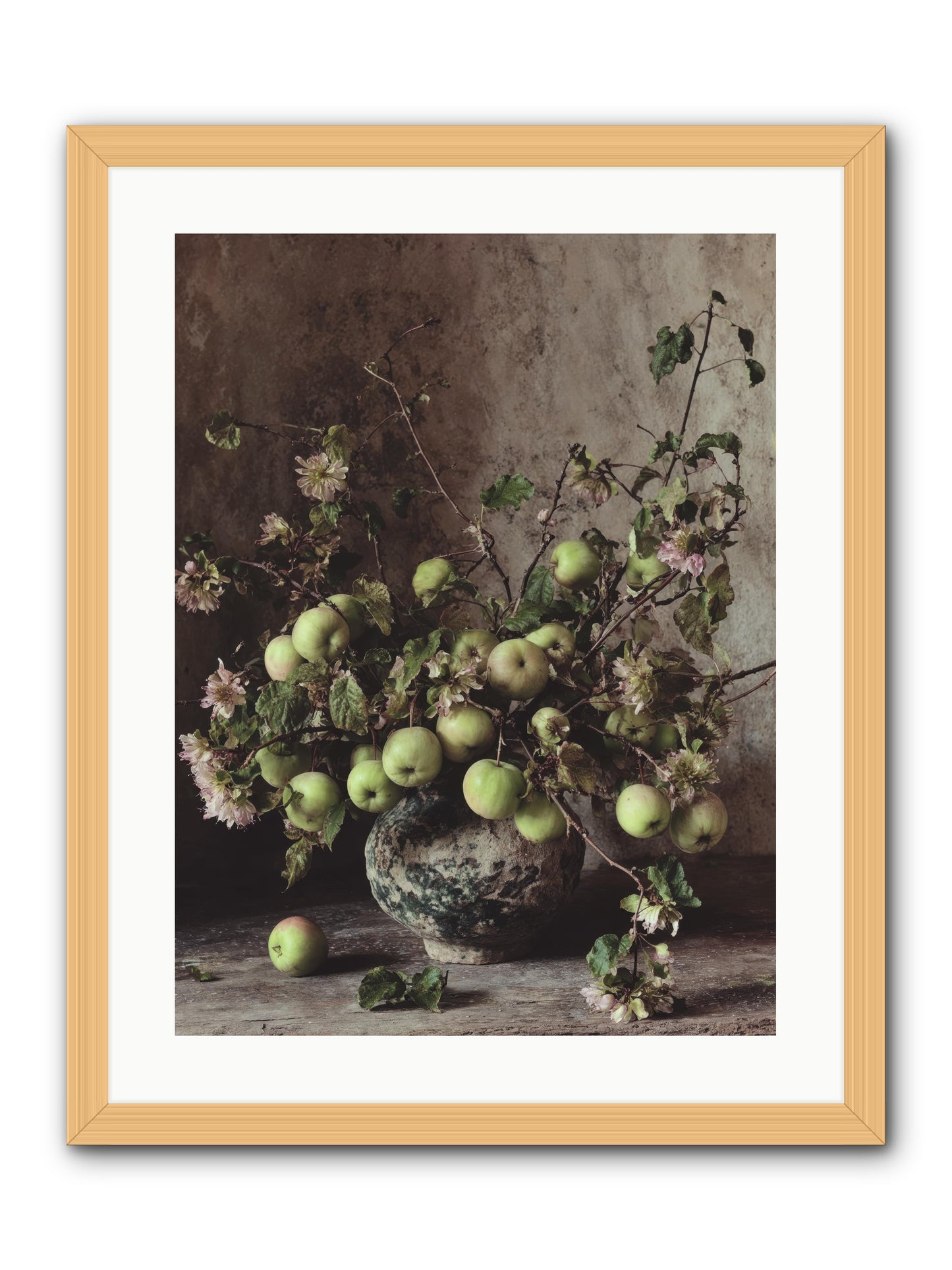 morning Side -- Framed Print - Natural 18x24