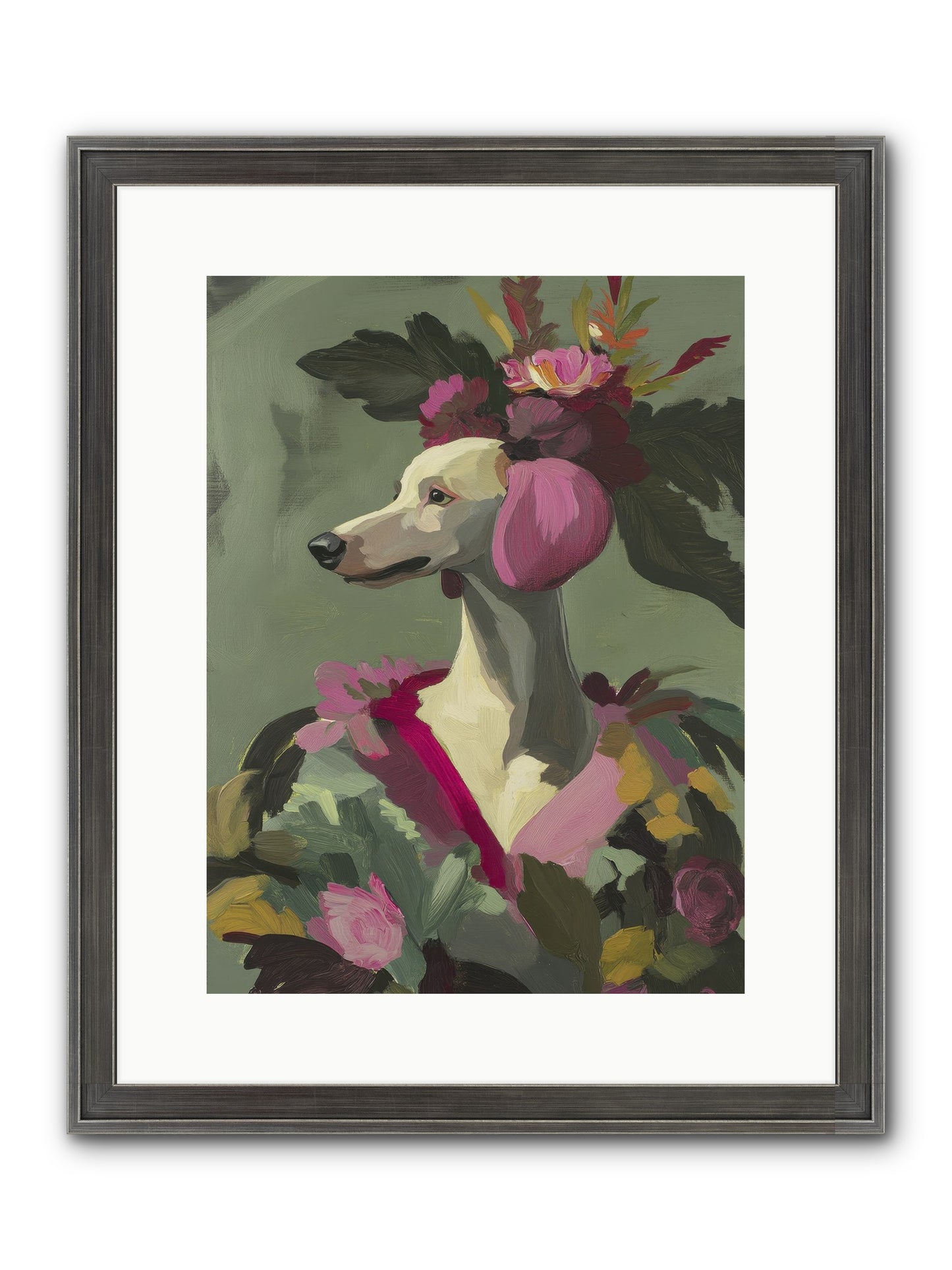 Morning Glory Framed Print - Slimwoods Black/Silver 12x16