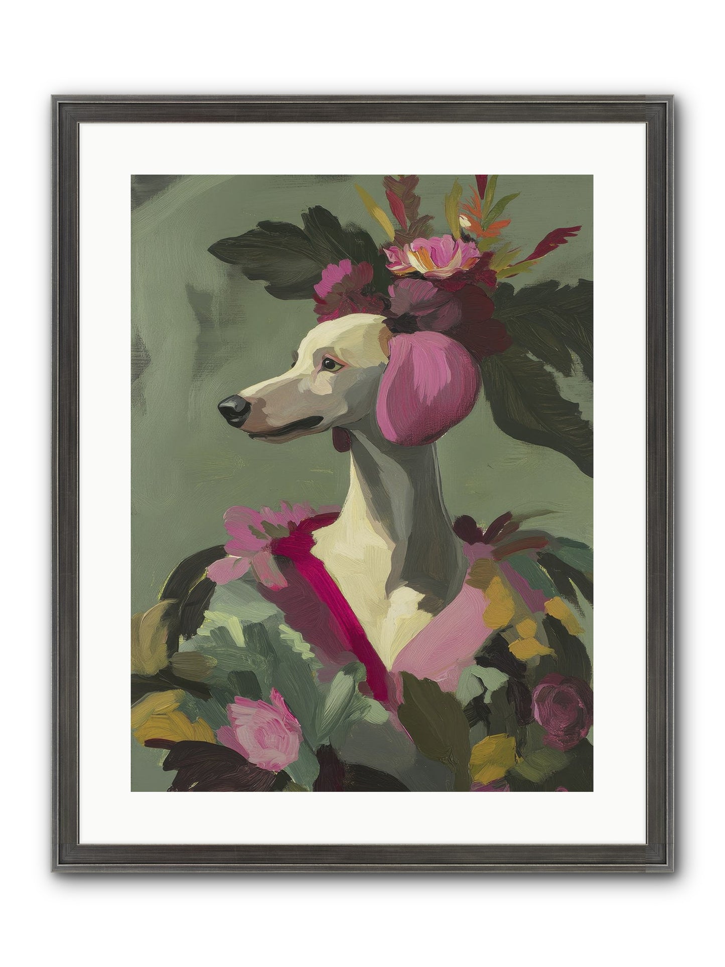 Morning Glory Framed Print - Slimwoods Black/Silver 18x24