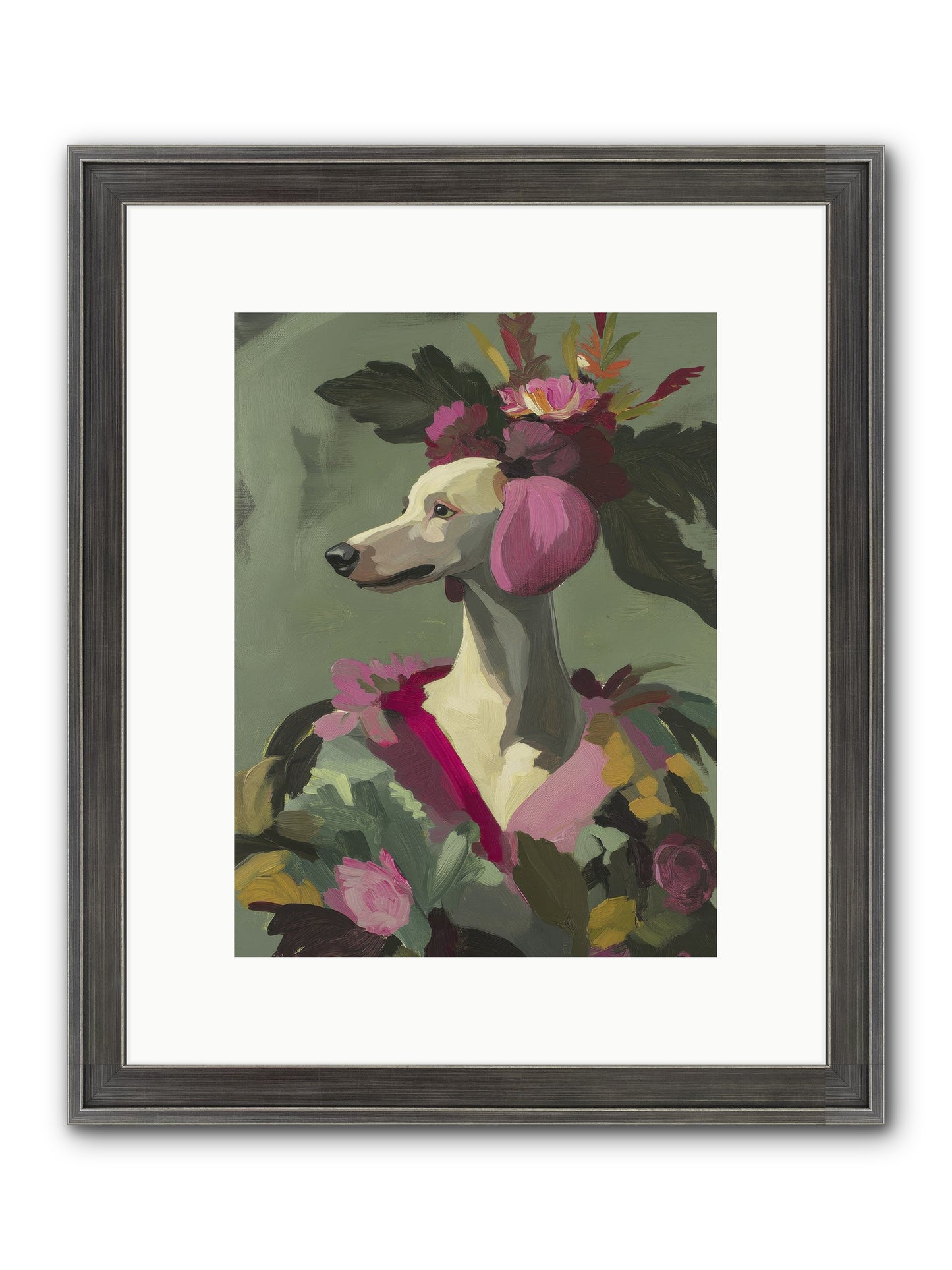 Morning Glory Framed Print - Slimwoods Black/Silver 9x12