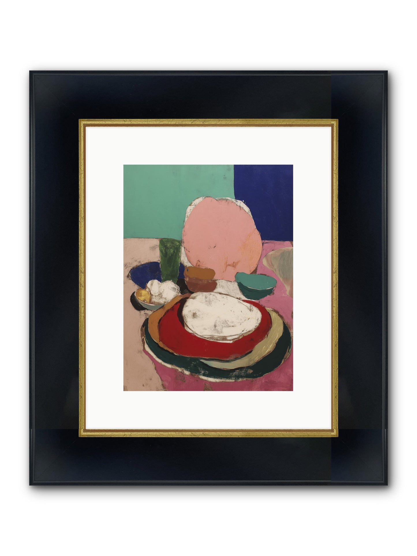 Morning In Montmartre Framed Print - Wide Black w/Gold 9x12