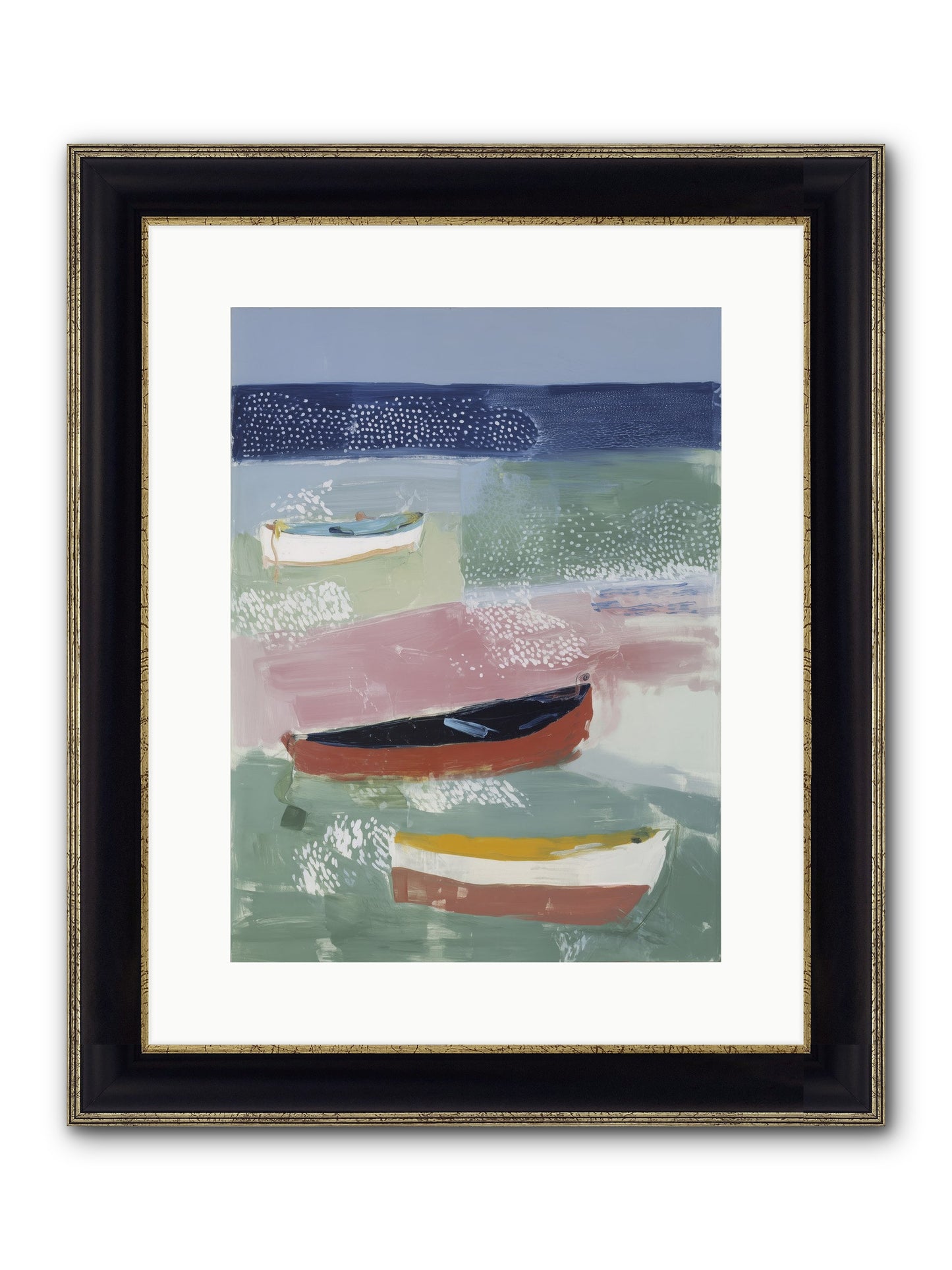 Morning Light Framed Print - Black & Gold 12x16