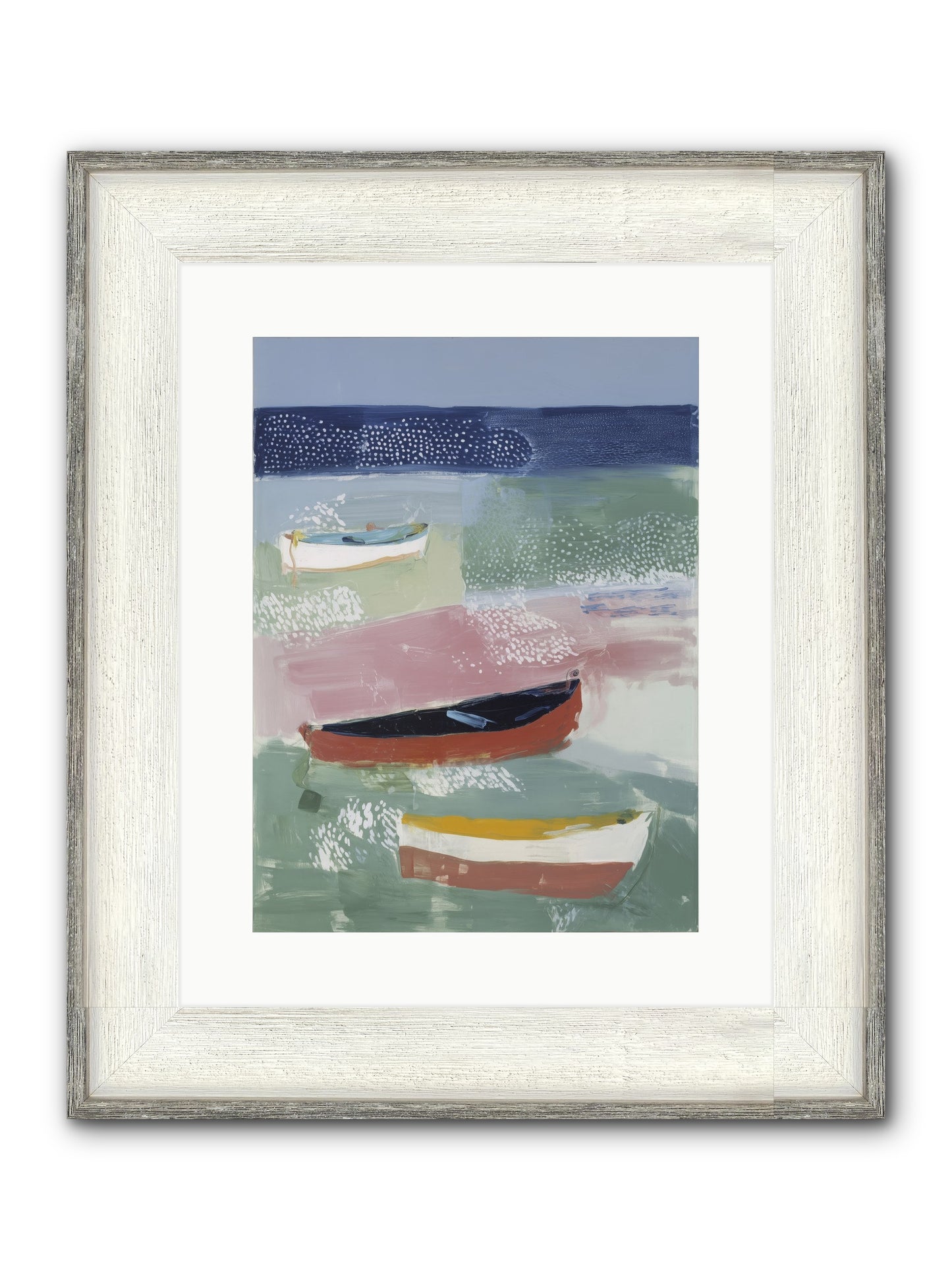 Morning Light Framed Print - Driftwood White 12x16