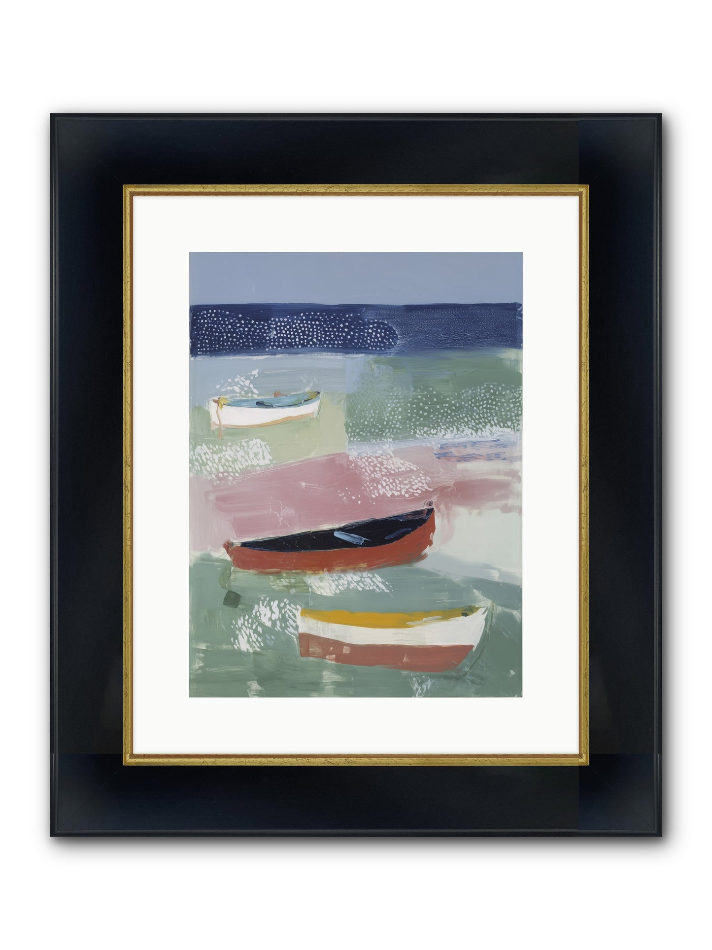 Morning Light Framed Print - Wide Black w/Gold 12x16