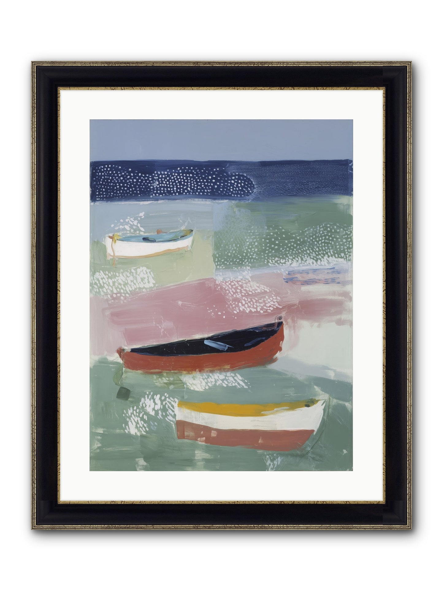Morning Light Framed Print - Black & Gold 18x24