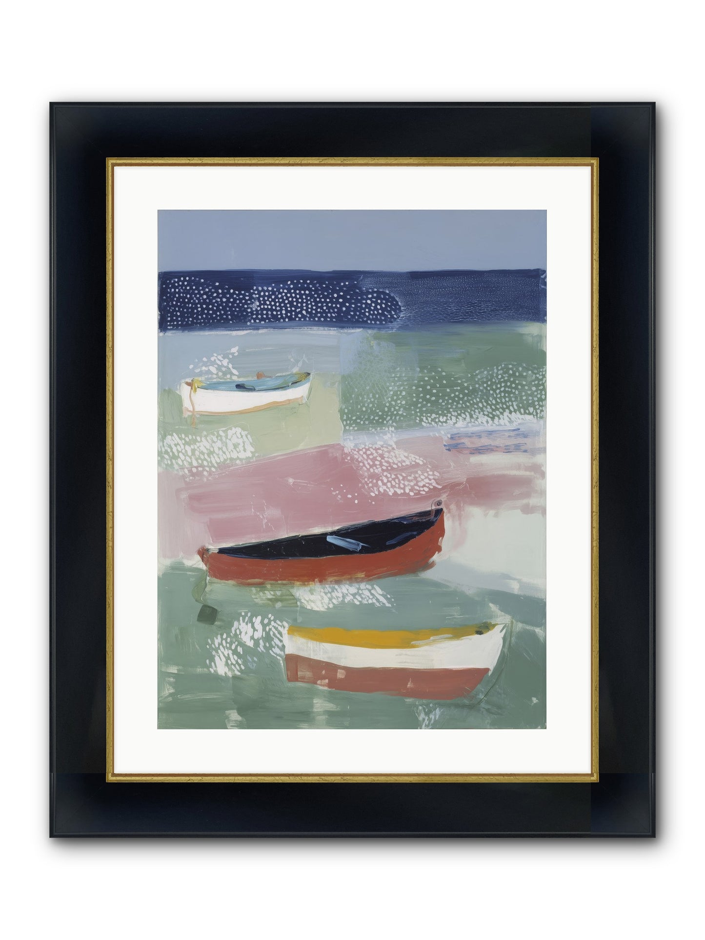 Morning Light Framed Print - Wide Black w/Gold 18x24