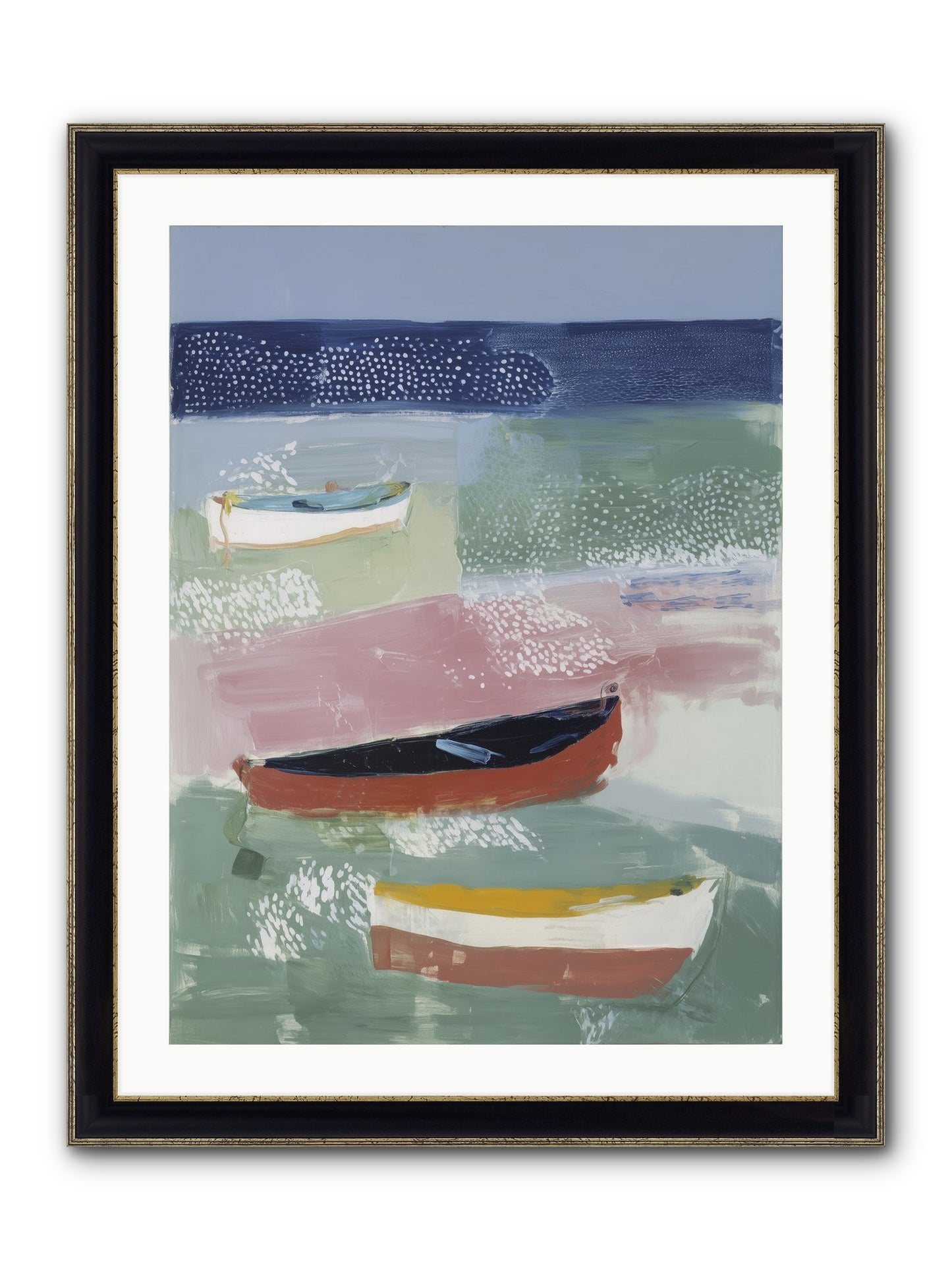Morning Light Framed Print - Black & Gold 24x32