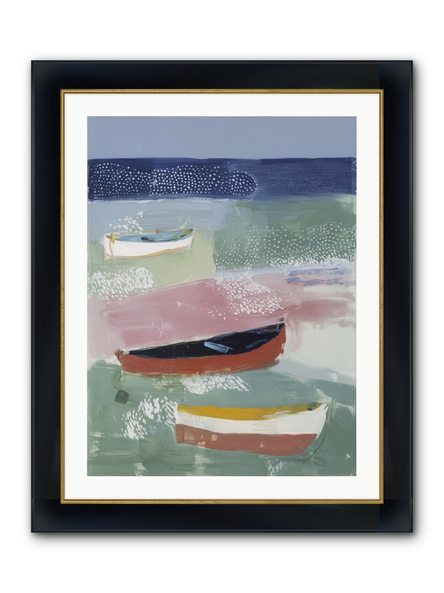 Morning Light Framed Print - Wide Black w/Gold 24x32
