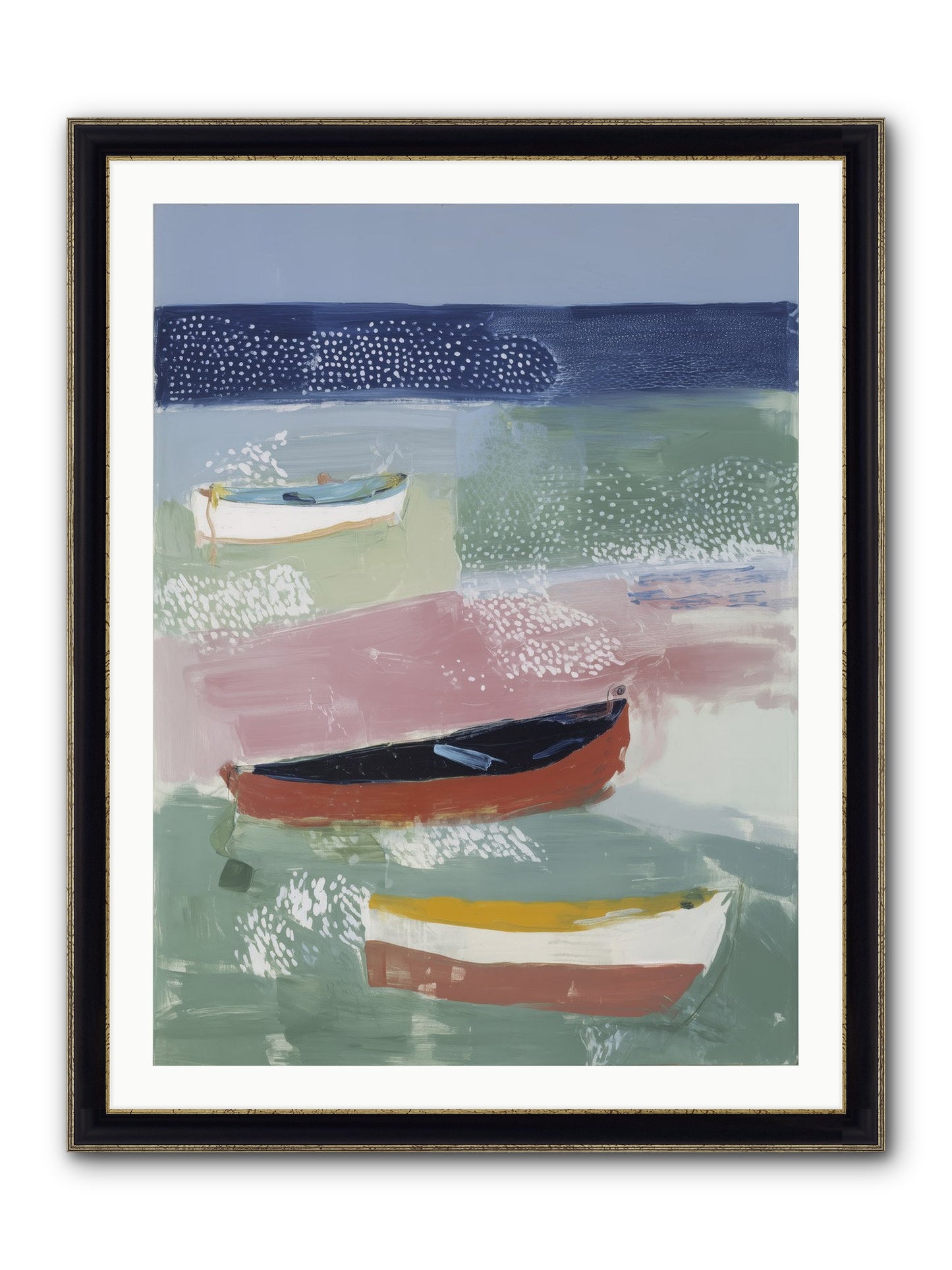Morning Light Framed Print - Black & Gold 30x40