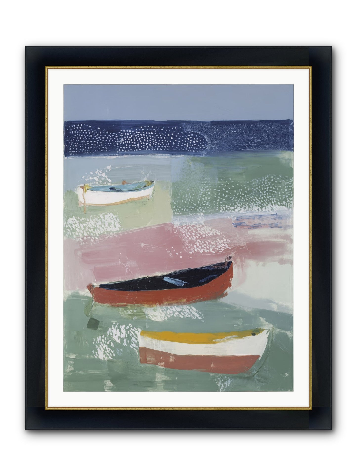 Morning Light Framed Print - Wide Black w/Gold 30x40