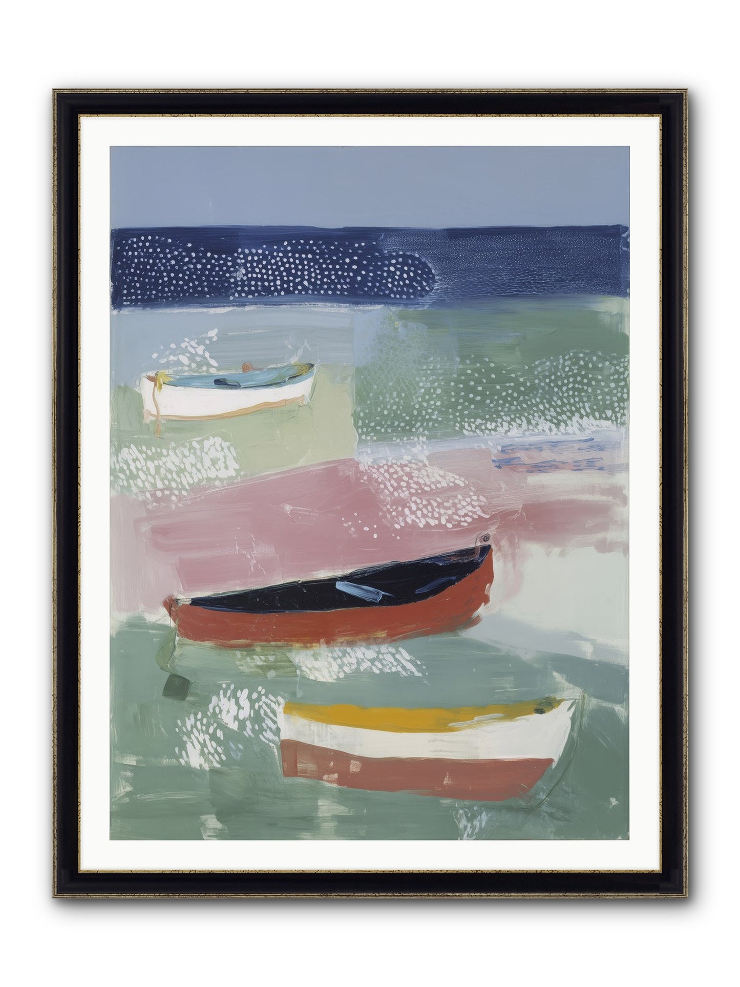 Morning Light Framed Print - Black & Gold 36x48